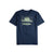 Back View of Topo Designs Men's Geographic Tee 100% organic cotton short sleeve graphic logo t-shirt in "navy".