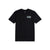 Front view of Topo Designs Men's Stacked Map Tee 100% organic cotton short sleeve graphic logo t-shirt in "black".