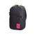 Side view of Topo Designs Light Pack in recycled "Black / Pink" nylon.