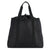 Back view Topo Designs Mountain Utility Tote Bag hauler in lightweight recycled "Black" nylon.