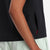 General shot, right zipper pocket of Topo Designs Women's Global Shirt Short Sleeve 30+ UPF rated travel shirt in "Black".