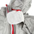 Detail shot of Topo Designs Ultralight Jacket - Lightweight Packable Travel Jacket for Women in Silver packable inside pocket