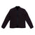 Front product shot of the sherpa jacket in "black" showing the DWR tech fabric
