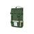 3/4 front product shot of Topo Designs Rover Pack Mini in Forest green canvas.
