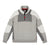 Front product shot of Topo Designs Men's Global 1/4 Sweater in Gray.