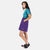 Side model shot of Topo Designs Women's Sport Skirt in Purple