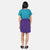 Back model shot of Topo Designs Women's Sport Skirt in Purple