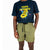 General shot of Topo Designs Men's River Shorts Lightweight quick dry swim trunks on model Olive green.