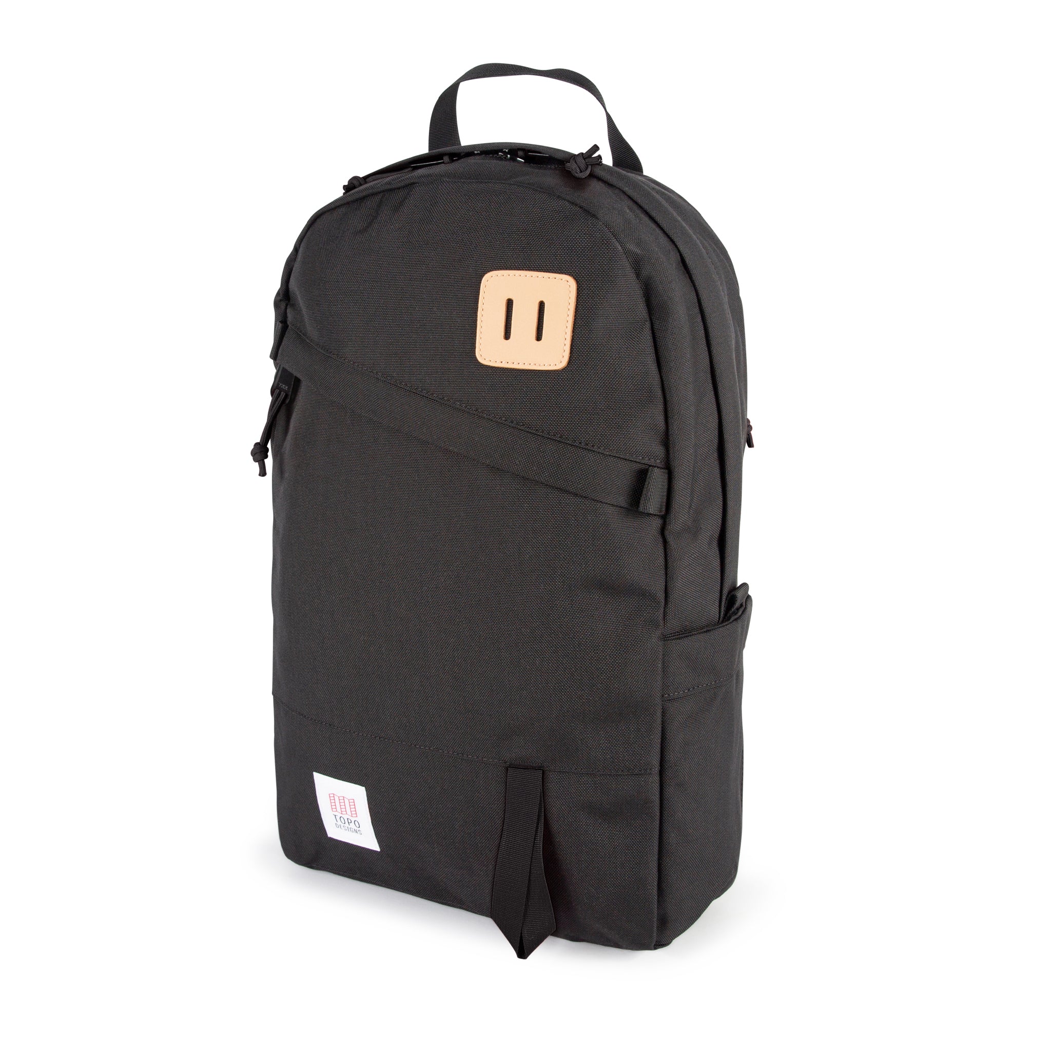 Topo Designs Daypack Classic 100% recyceltes Nylon Laptop-Rucksack für Arbeit oder Schule in "Schwarz / Schwarz"