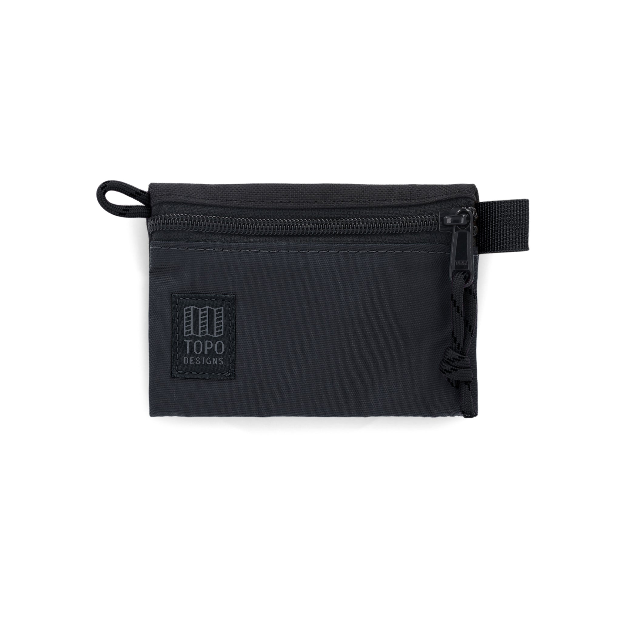 Topo Designs Zubehörtasche "Micro" in "Schwarz / Schwarz"