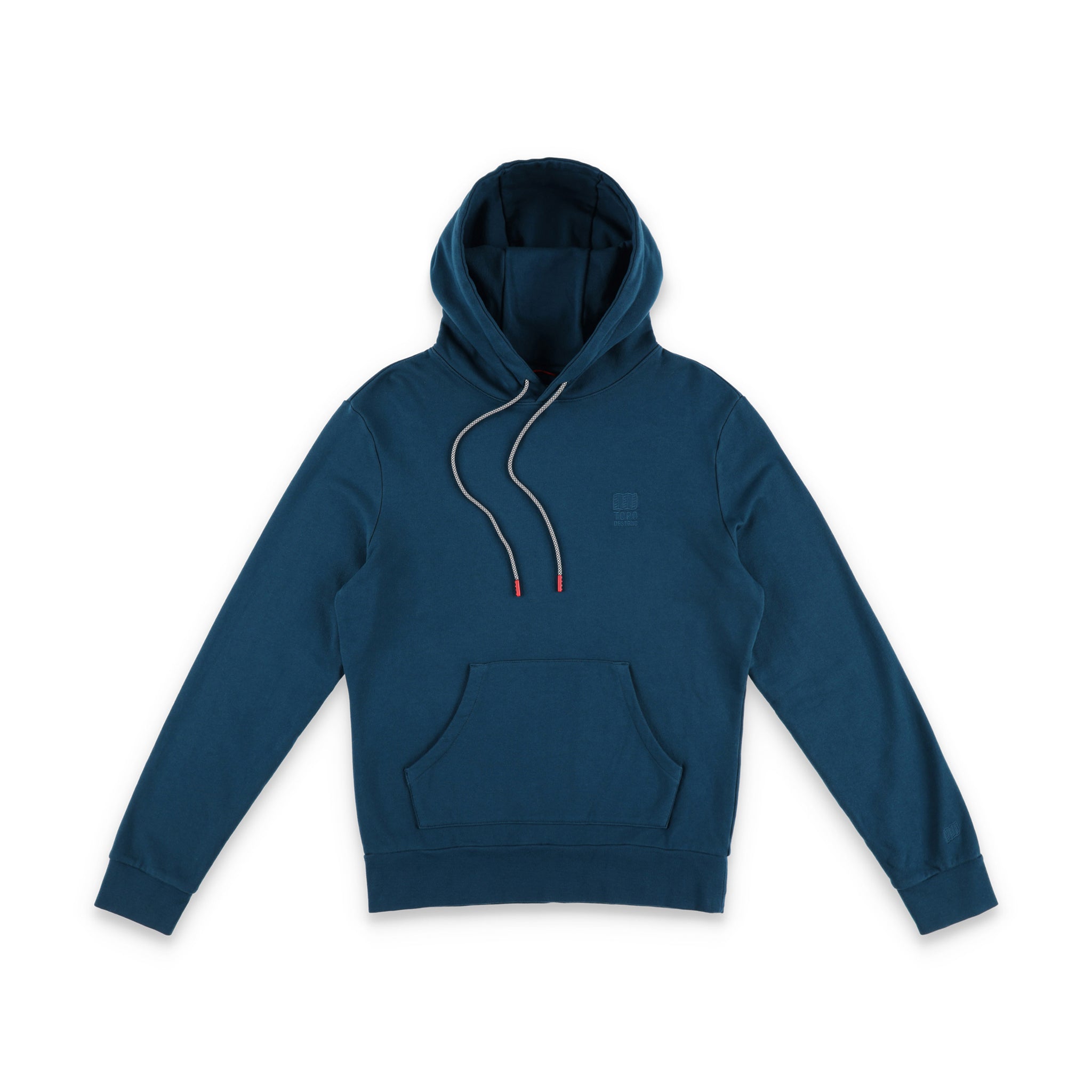 Topo Designs Herren Dirt Hoodie 100% Bio-Baumwolle French Terry Sweatshirt in "pond blue"