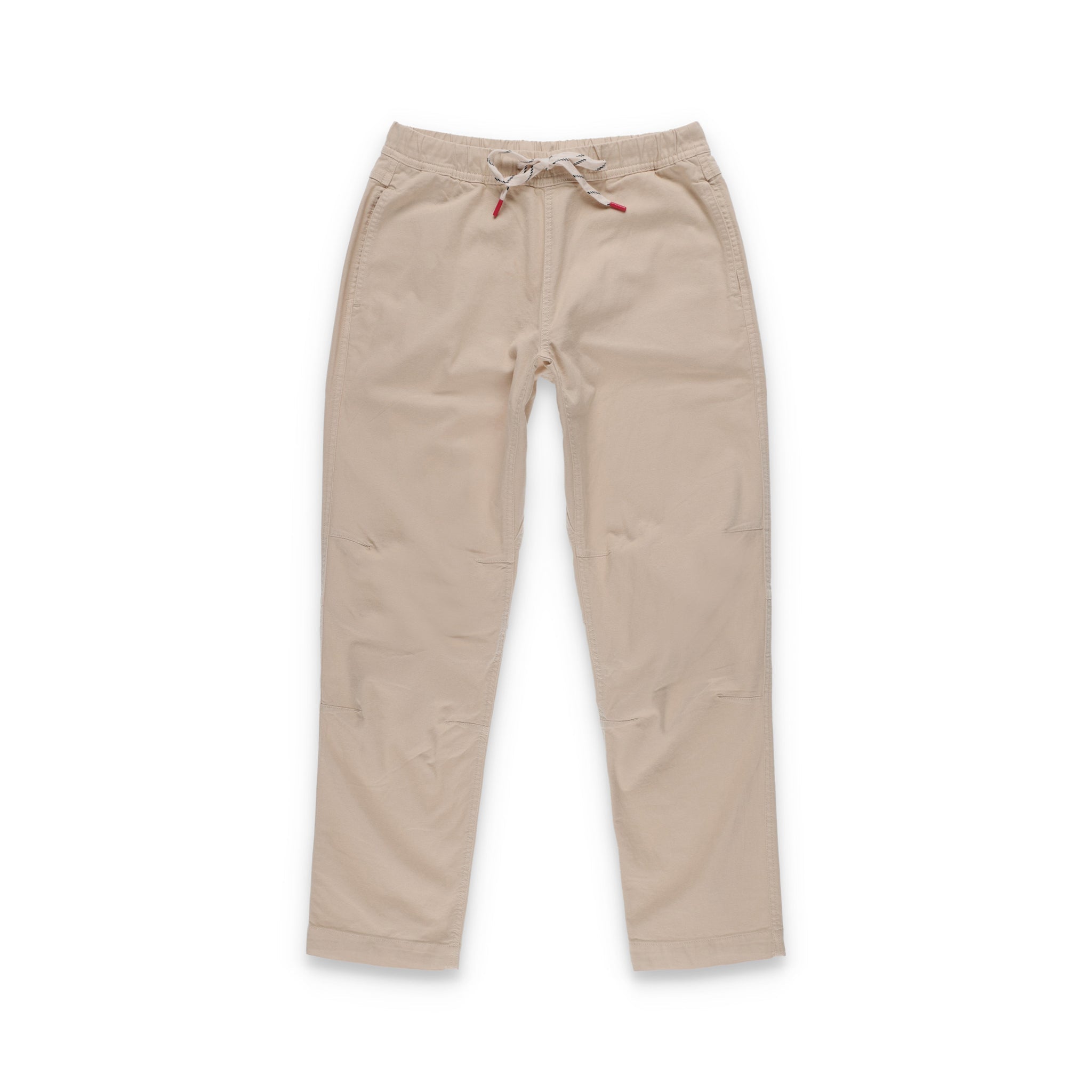 Topo Designs Damen Dirt Hose aus 100% Bio-Baumwolle mit Kordelzug in der Taille in "Sand" weiß