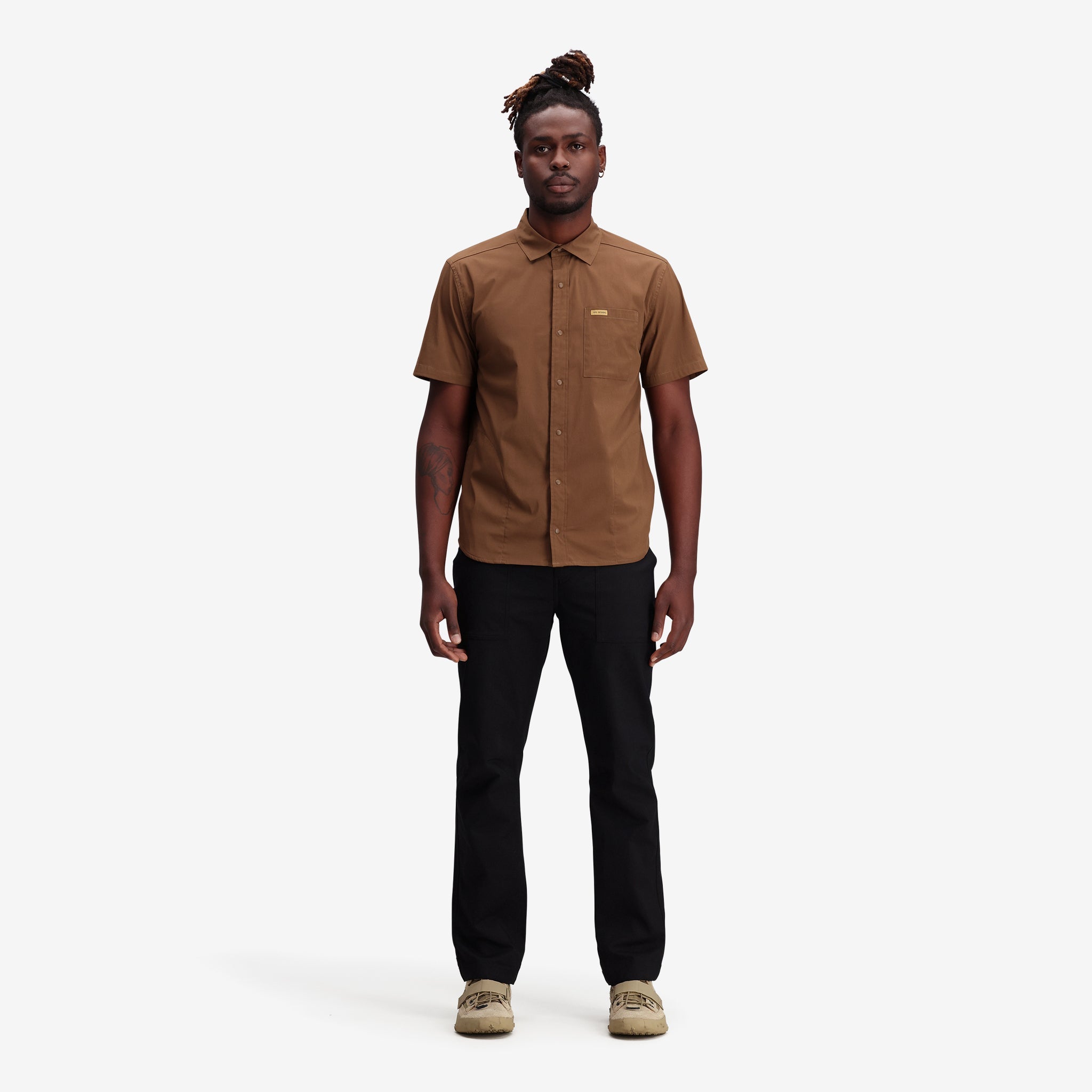 Global Shirt Kurzarm Herren in "Desert Palm"