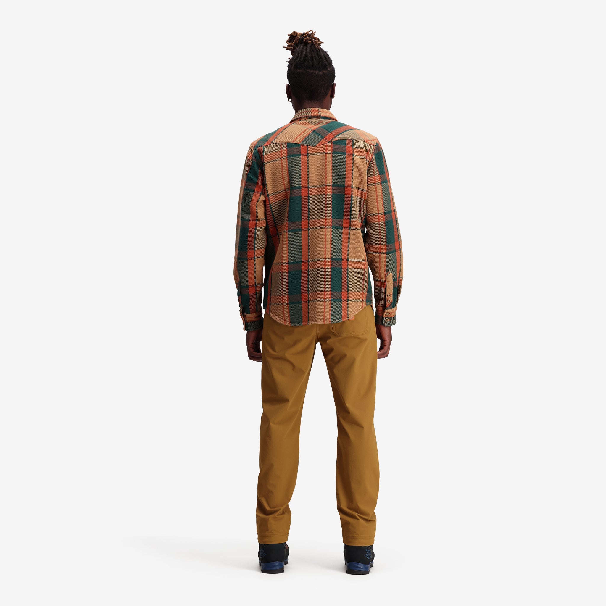 Gesamtansicht von Mountain Shirt Heavyweight in "Khaki Multi Plaid"