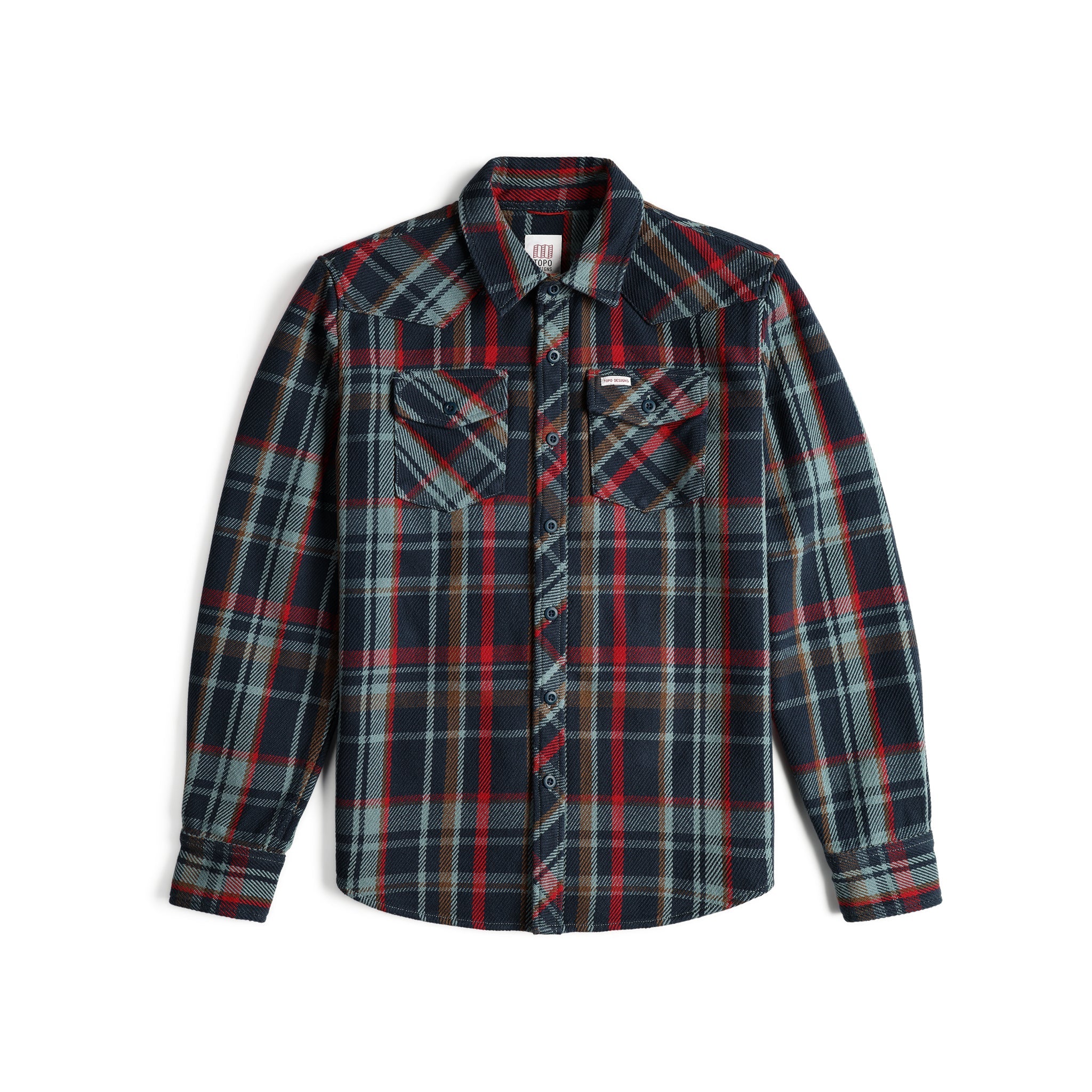 Mountain Shirt Heavyweight in "Pond Blue Multi Plaid"