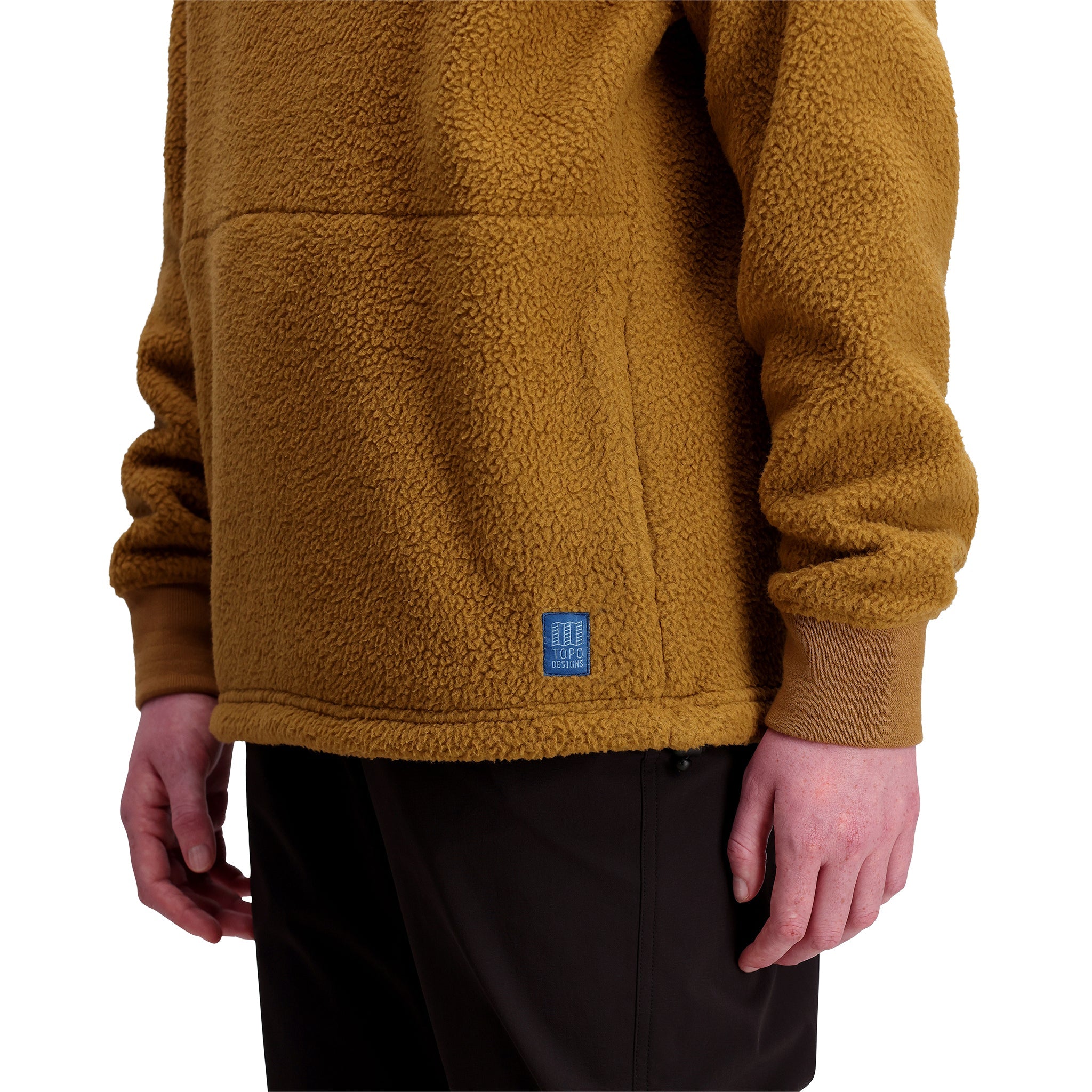 Gesamtansicht von Mountain Fleece Crewneck in "Dark Khaki"