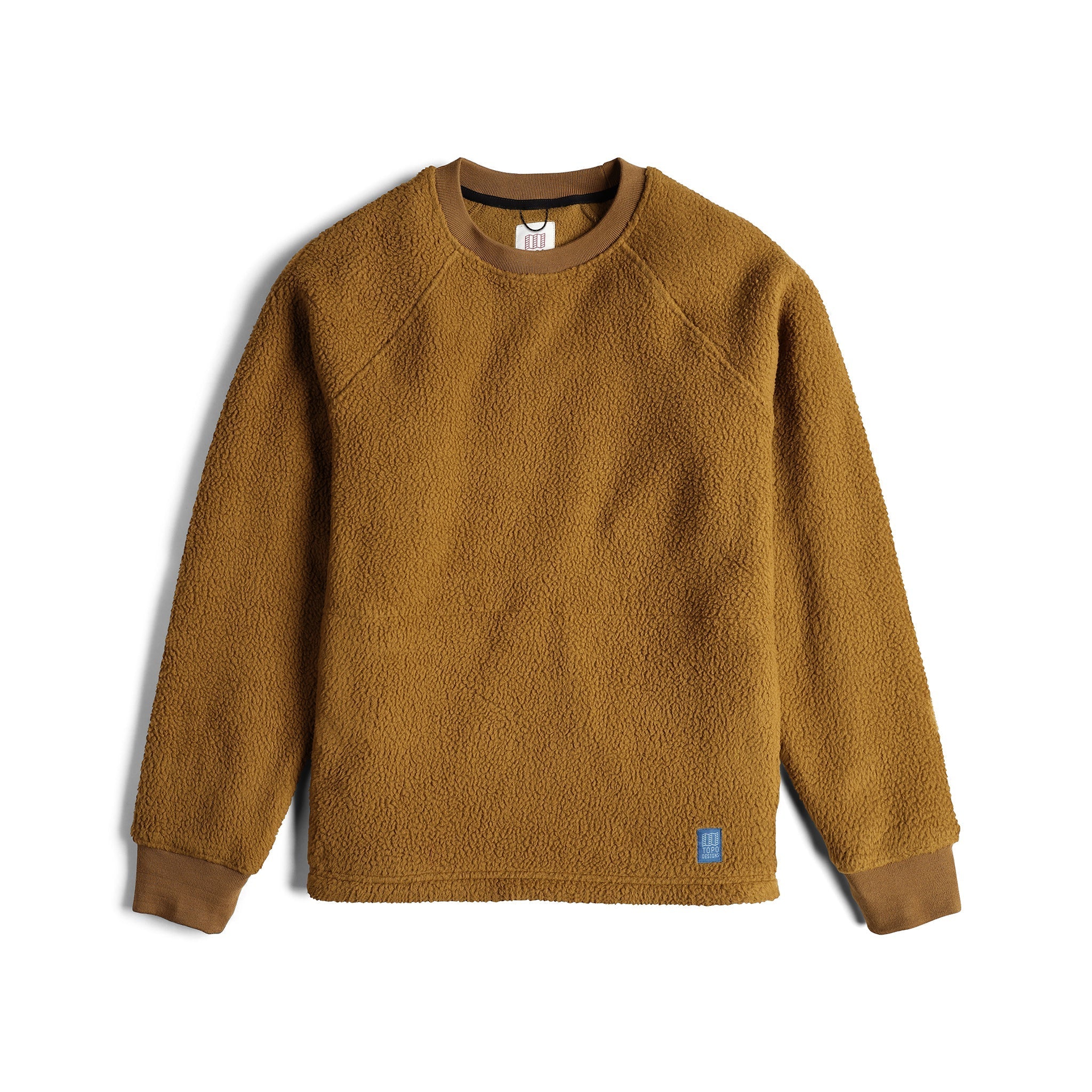 Bergfleece-Crewneck in "Dunkel-Khaki"