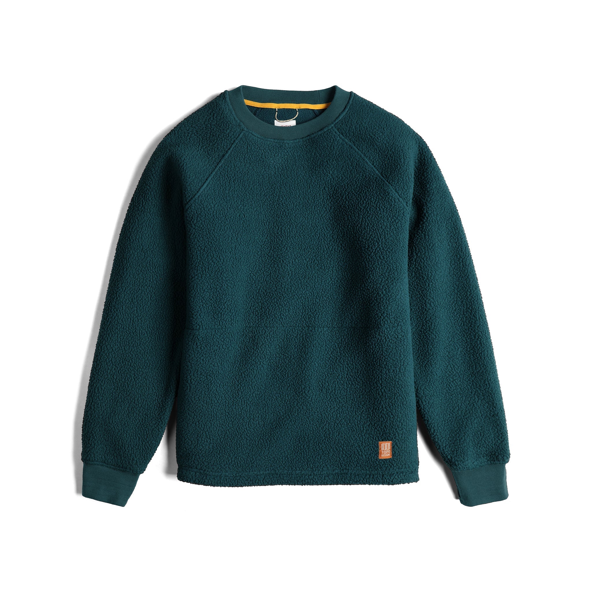 Bergfleece-Crewneck in "Teichblau"