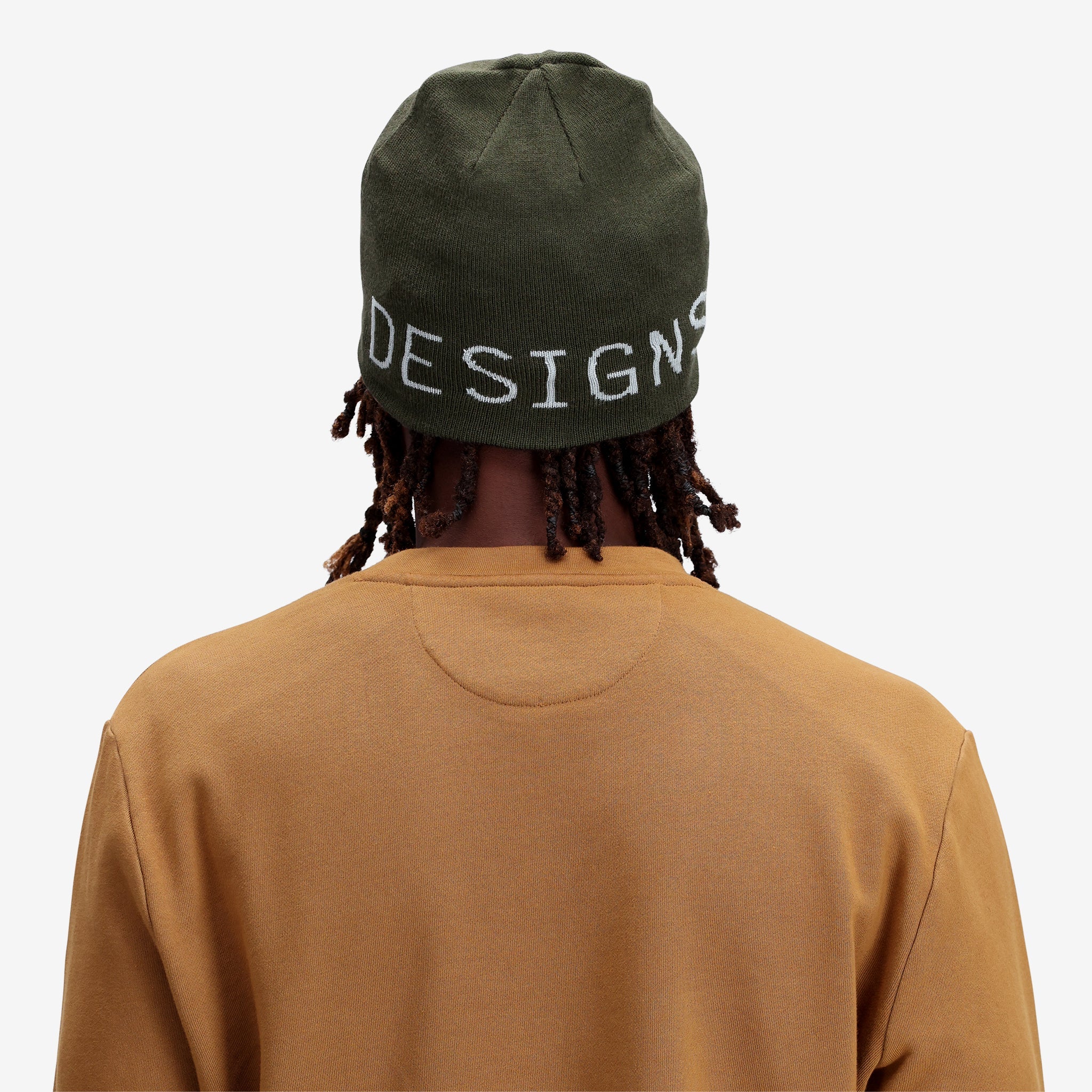 Topo Designs Slim Fitted Beanie "Holzkohle/Olive"