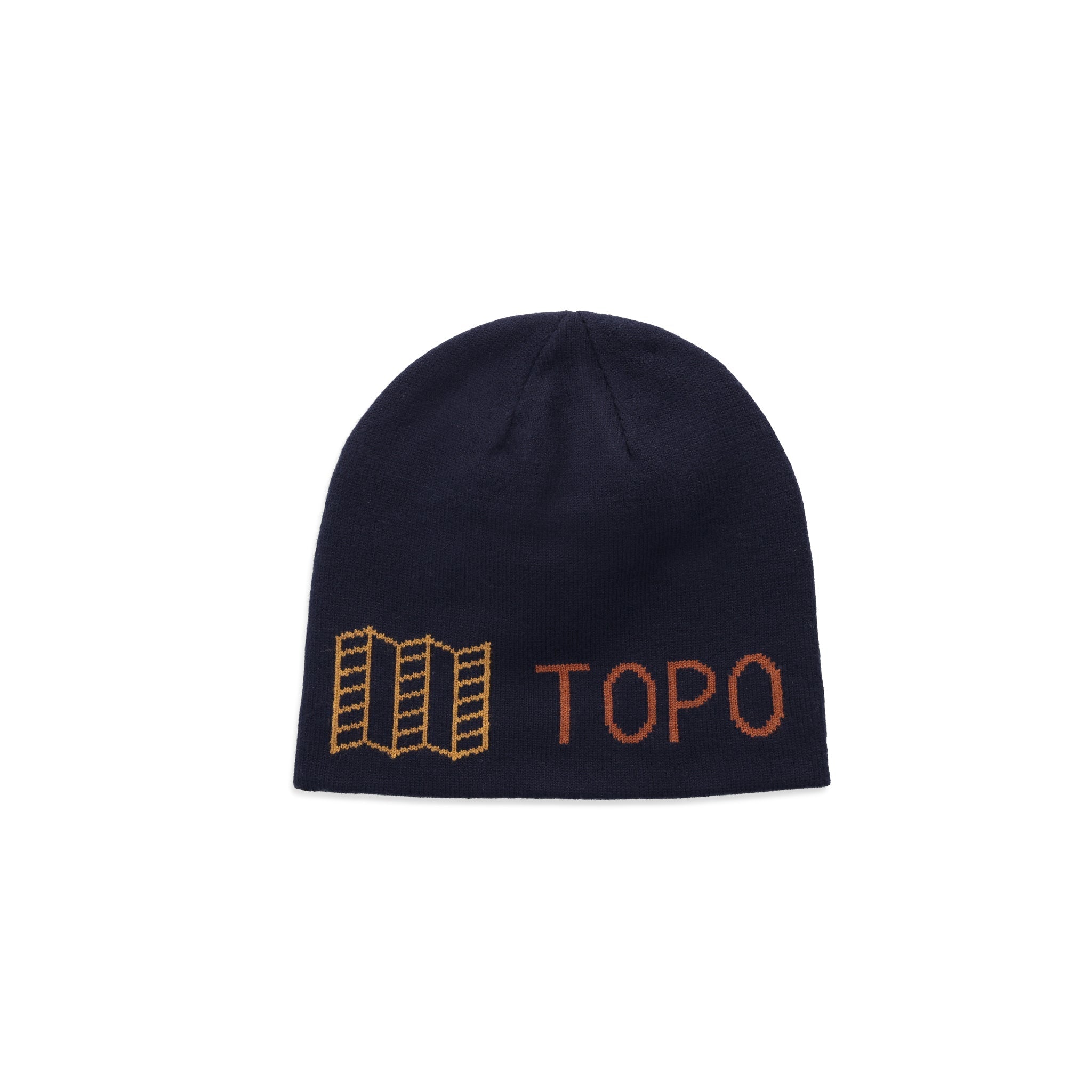 Topo Designs Slim Fitted Beanie "Wald / Teich Blau"