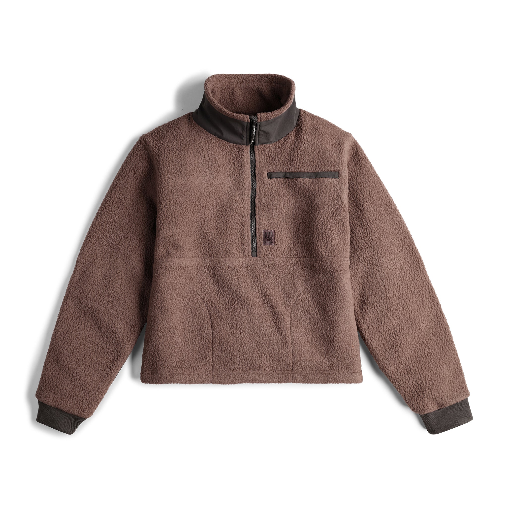 W Mountain Fleece-Pullover in "Peppercorn / Charcoal"