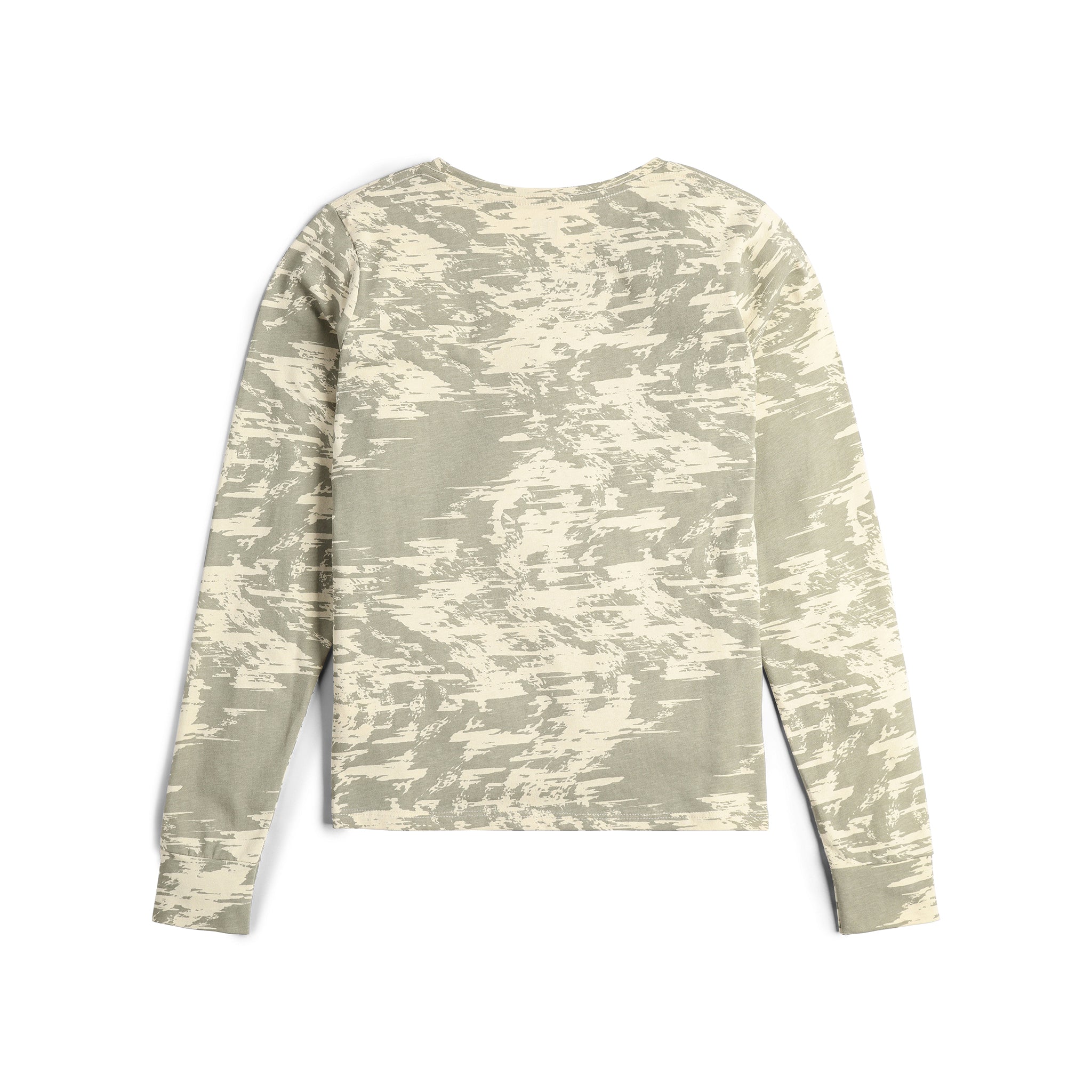 Topo Designs Damen Splintered L/S Tee in "Sand Multi"