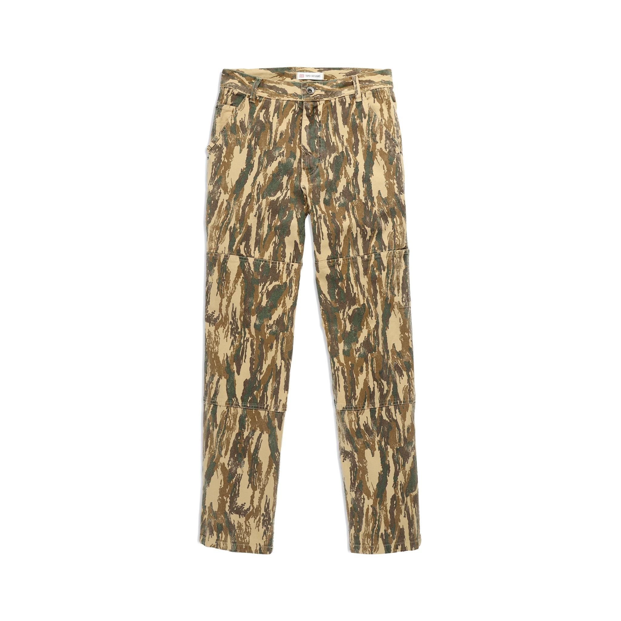 Vorderansicht der Topo Designs Dirt Utility Hose - Herren  inDirt Camo Print"