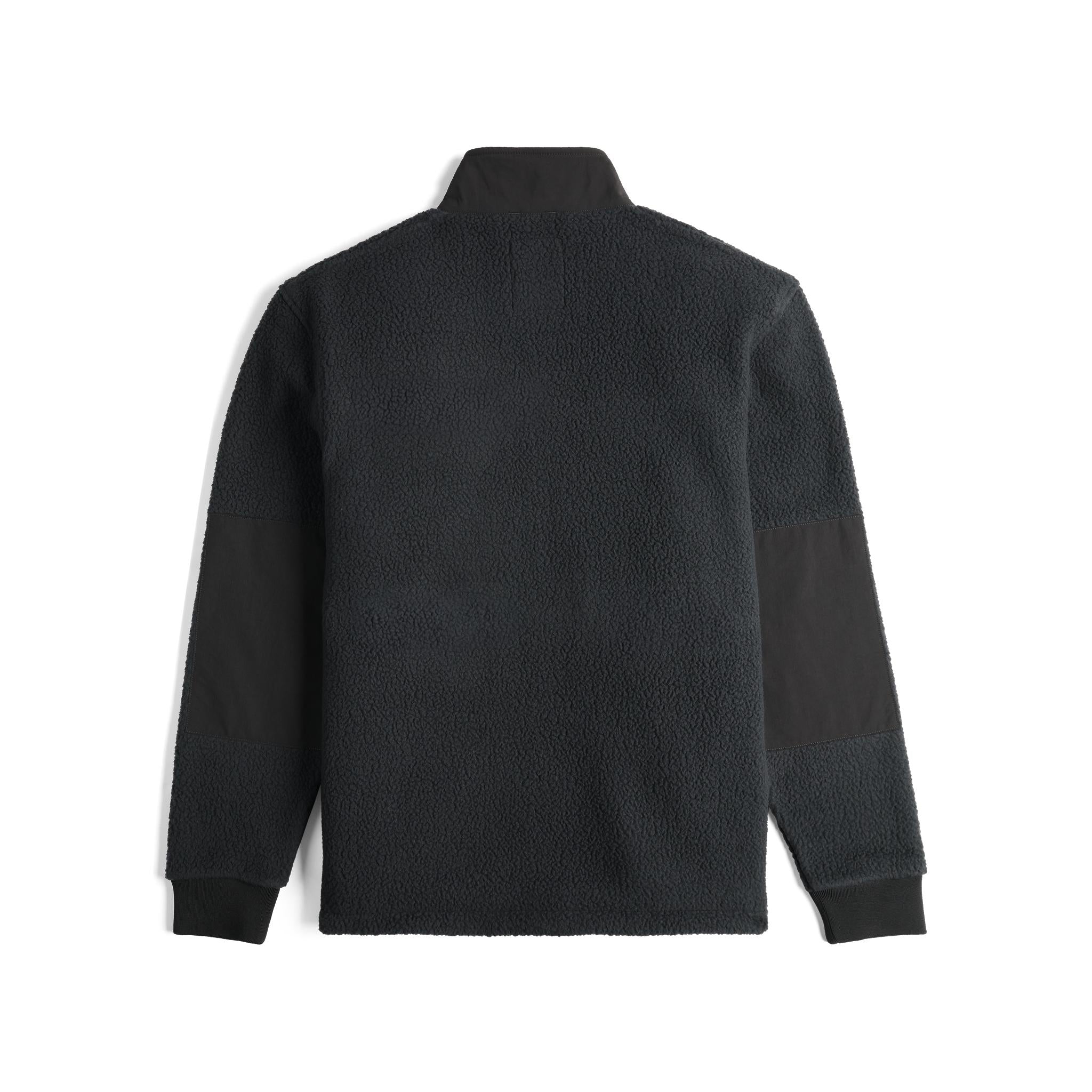 Rückansicht der Topo Designs Summit Rise Full Zip Jacket - Herren in "Black / Black"