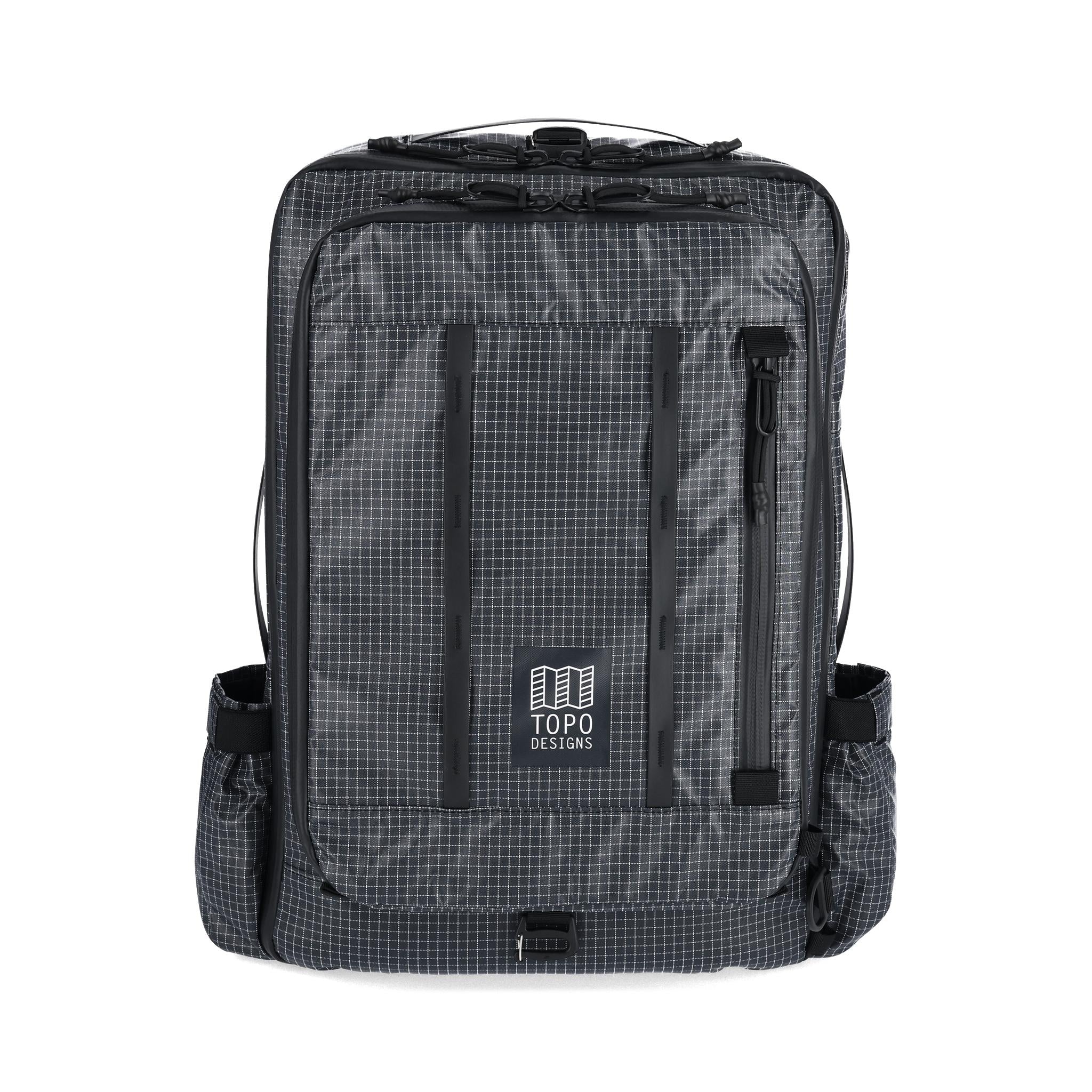 Vorderansicht der Topo Designs Apex Reisetasche 30L in "Black"