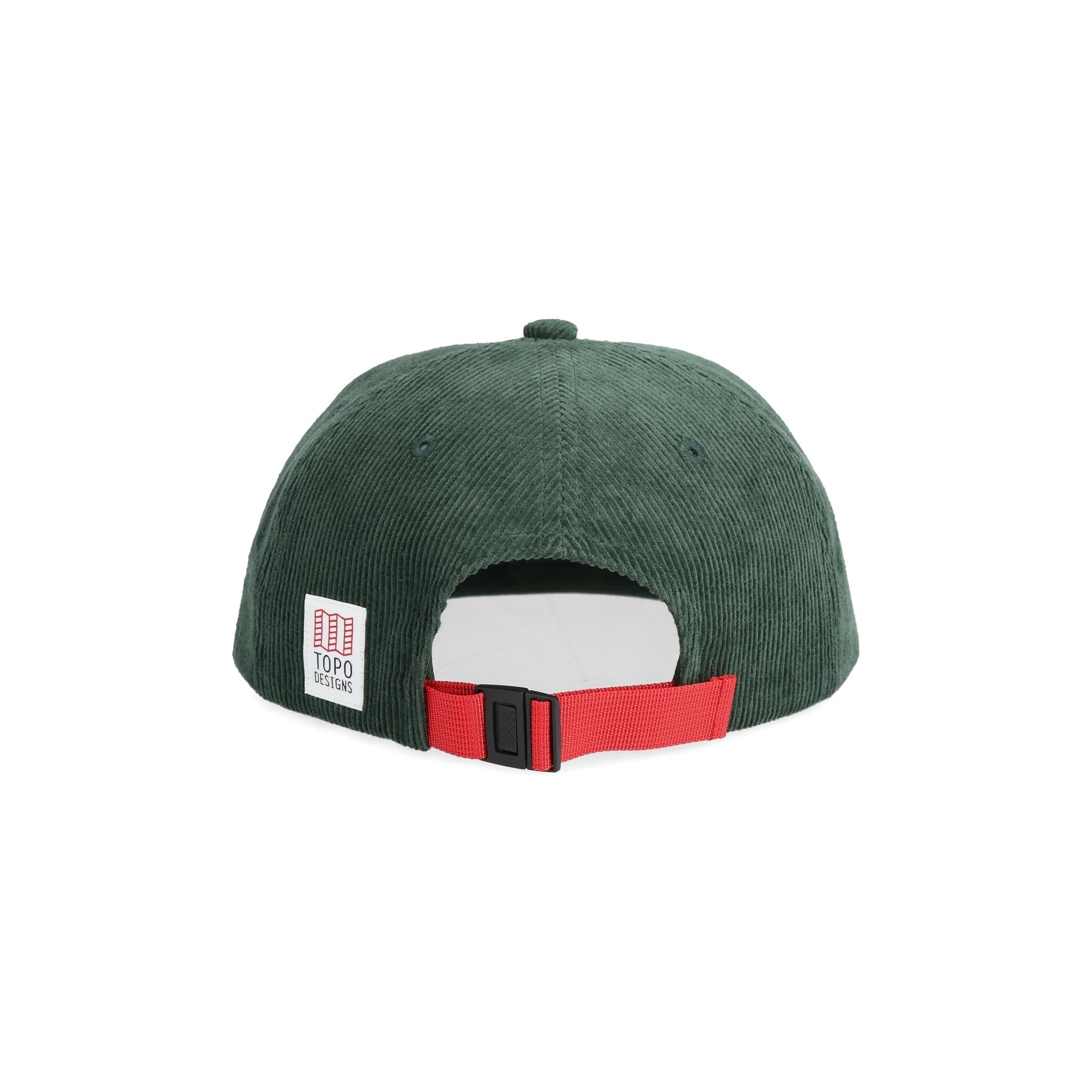 Rückansicht der Topo Designs Cord Trucker Hut - Roamer in "Olive"