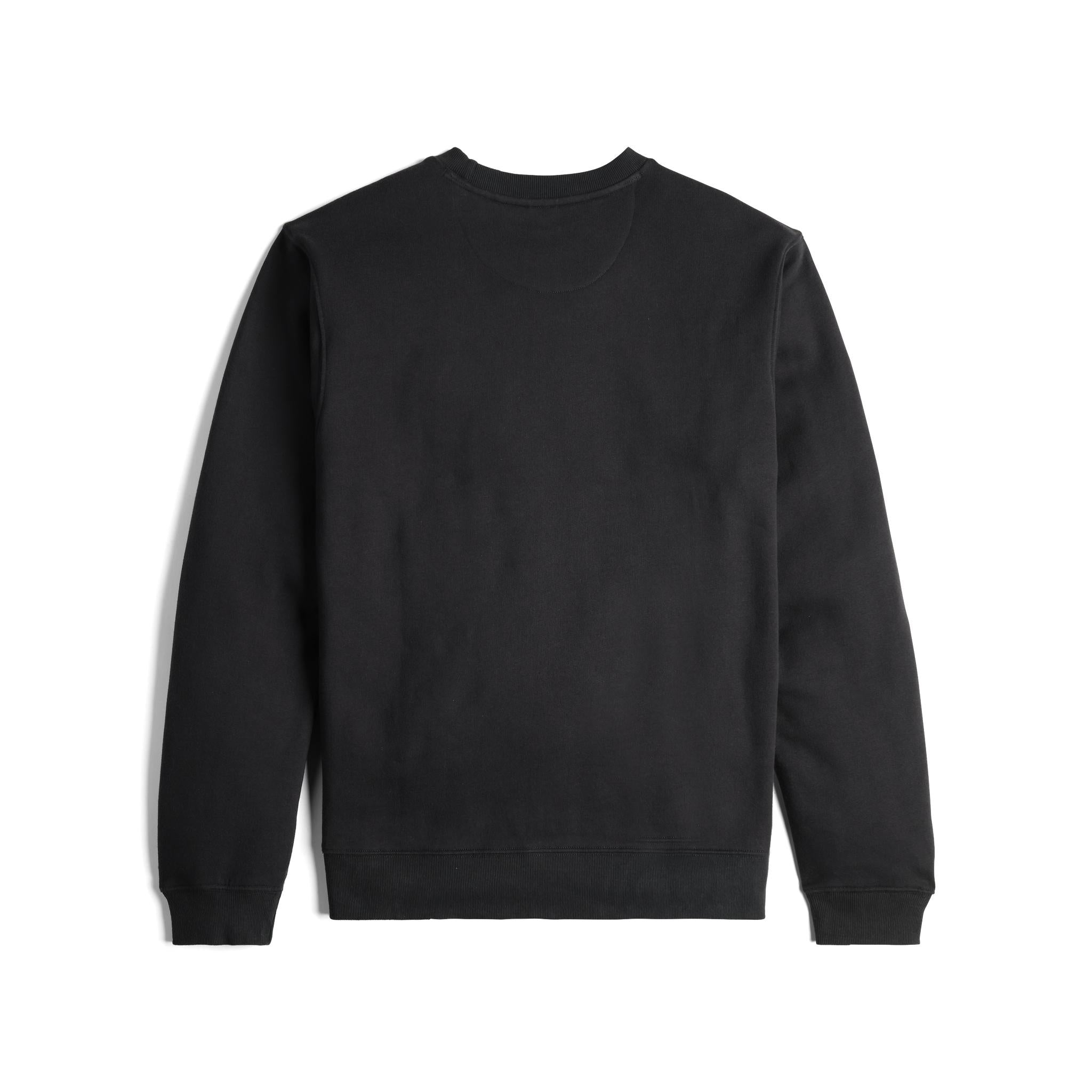 Rückansicht des Topo Designs Label Sweatshirt - Unisex in "Schwarz"