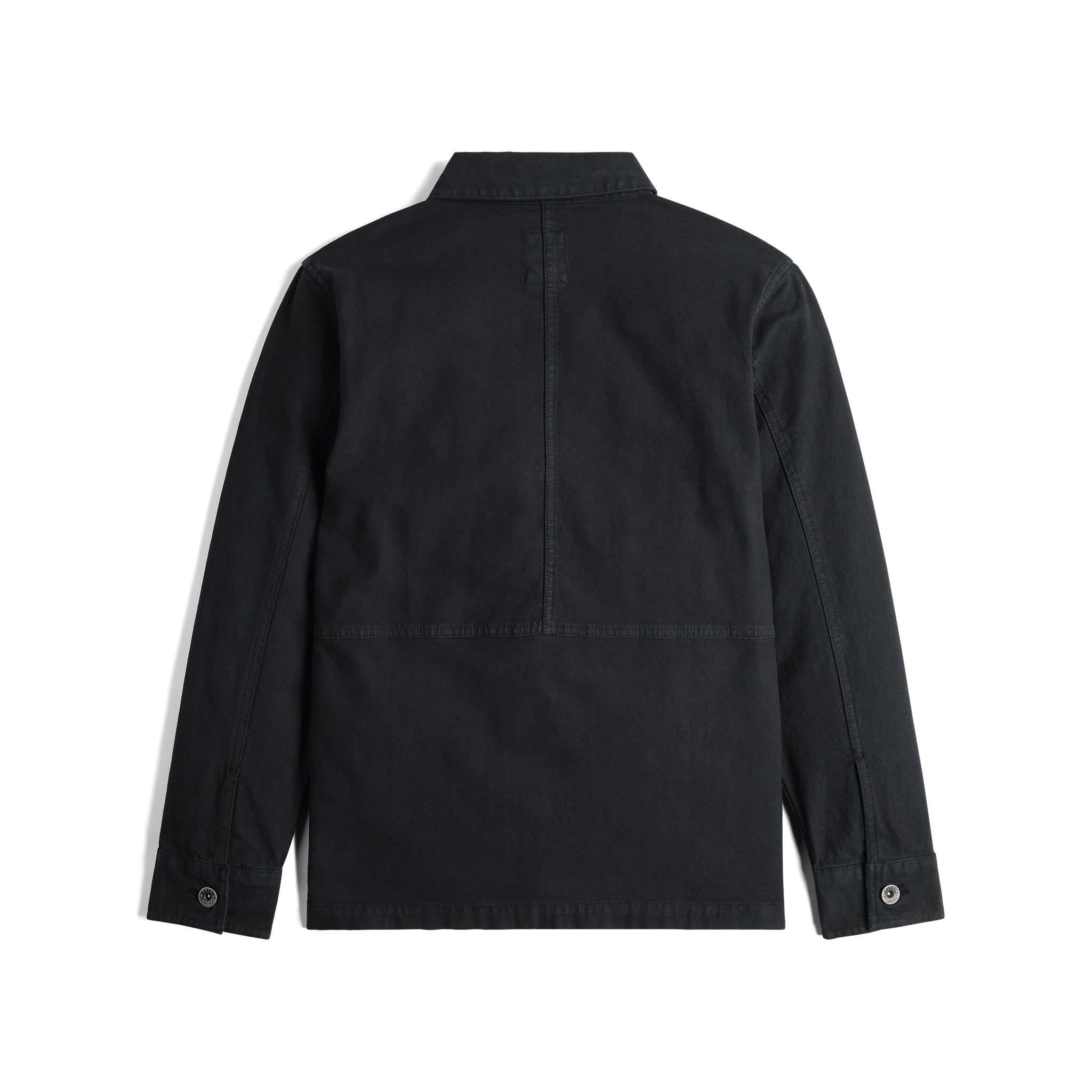 Rückansicht der Topo Designs Dirt Utility Jacket - Damen  in "Black"