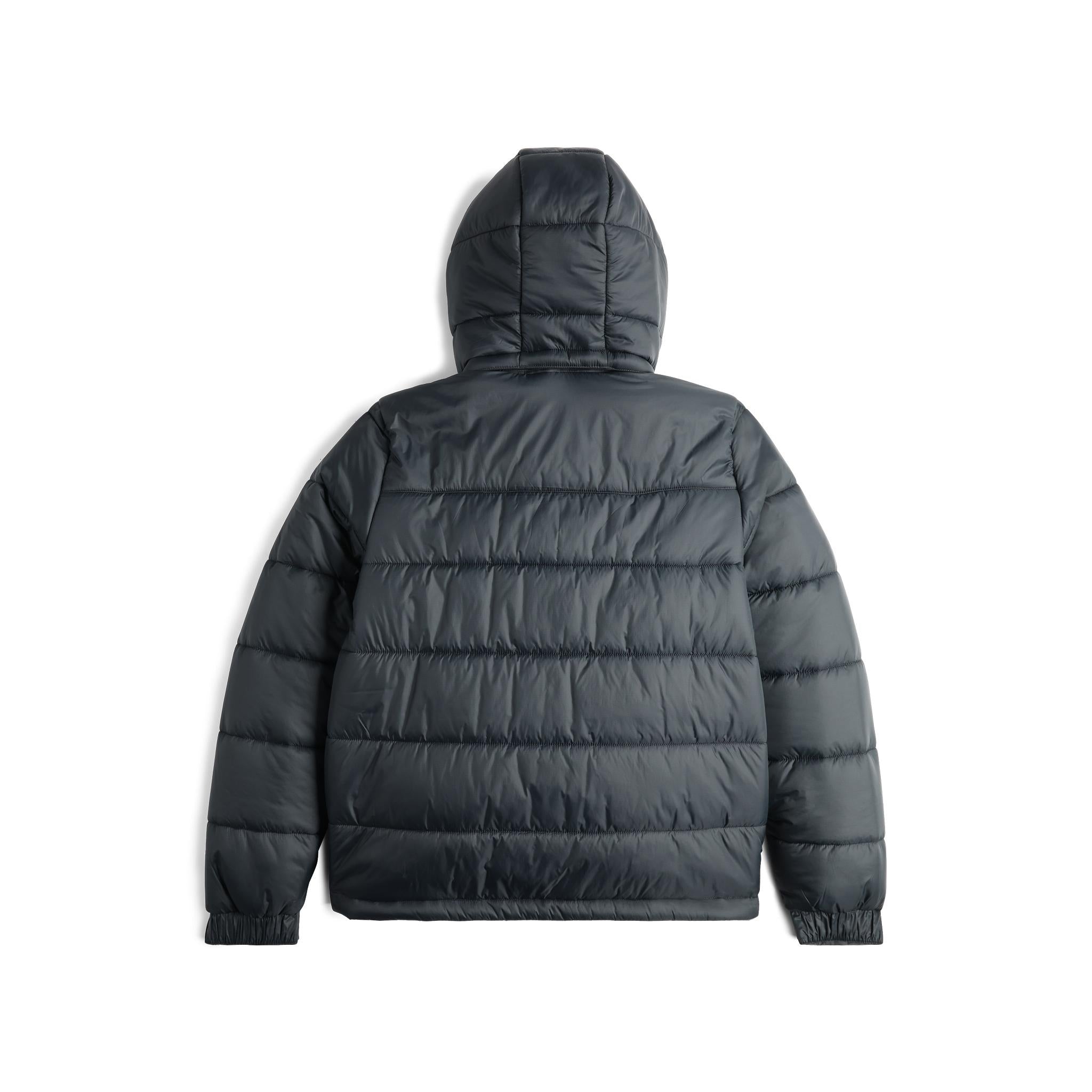 Rückansicht der Topo Designs Retro Ridge Puffer Jacket - Damen  in "Black / Black"