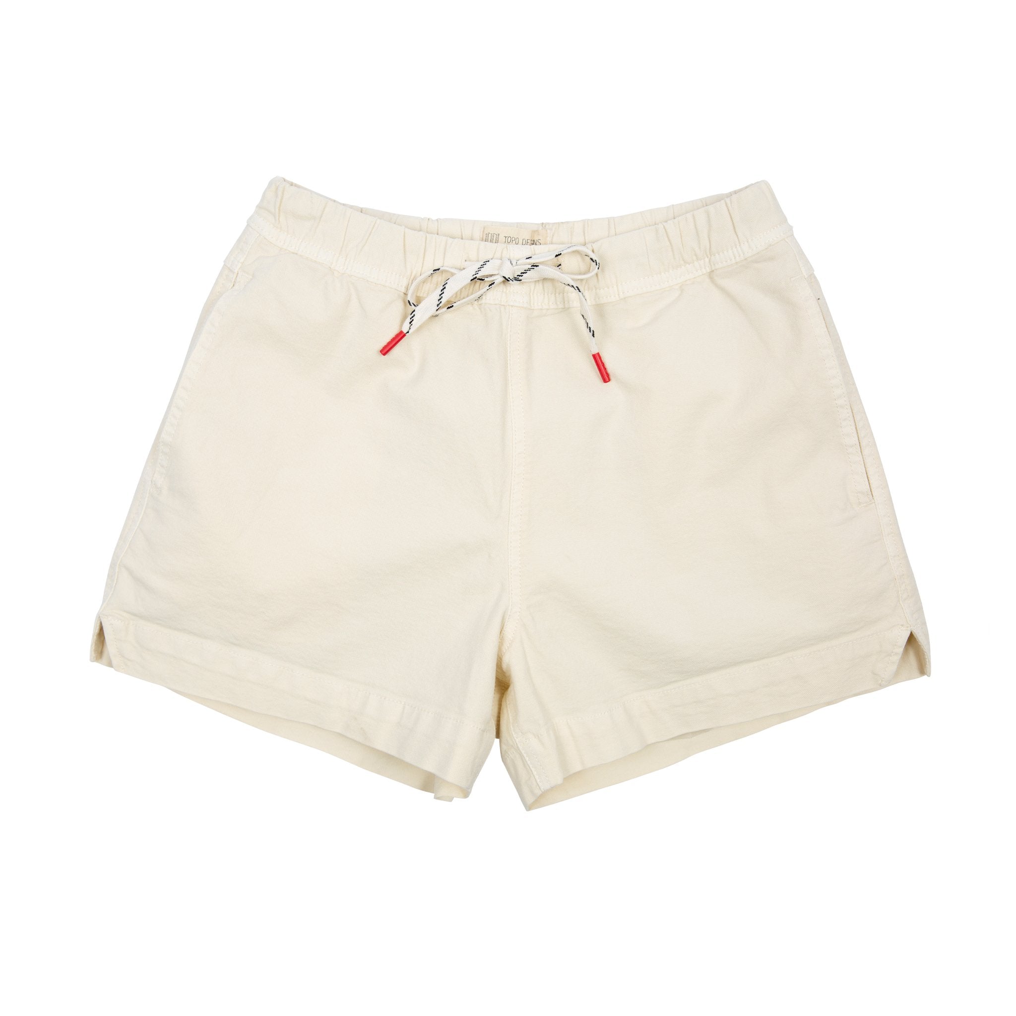 Topo Designs Damen Dirt Shorts in Naturweiß.