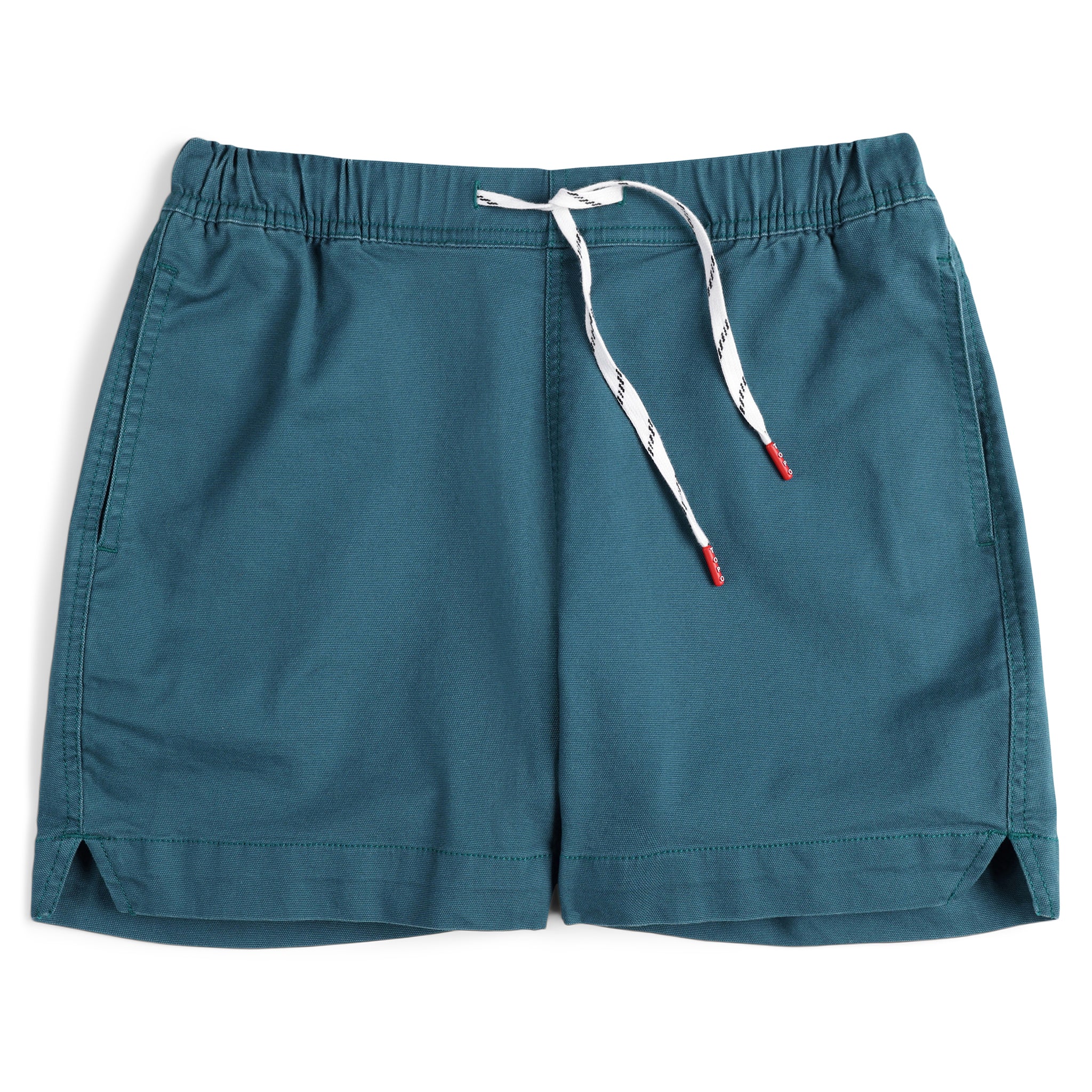 Topo Designs Damen Kordelzug Dirt Shorts aus 100% Bio-Baumwolle "Pond Blue" blau.