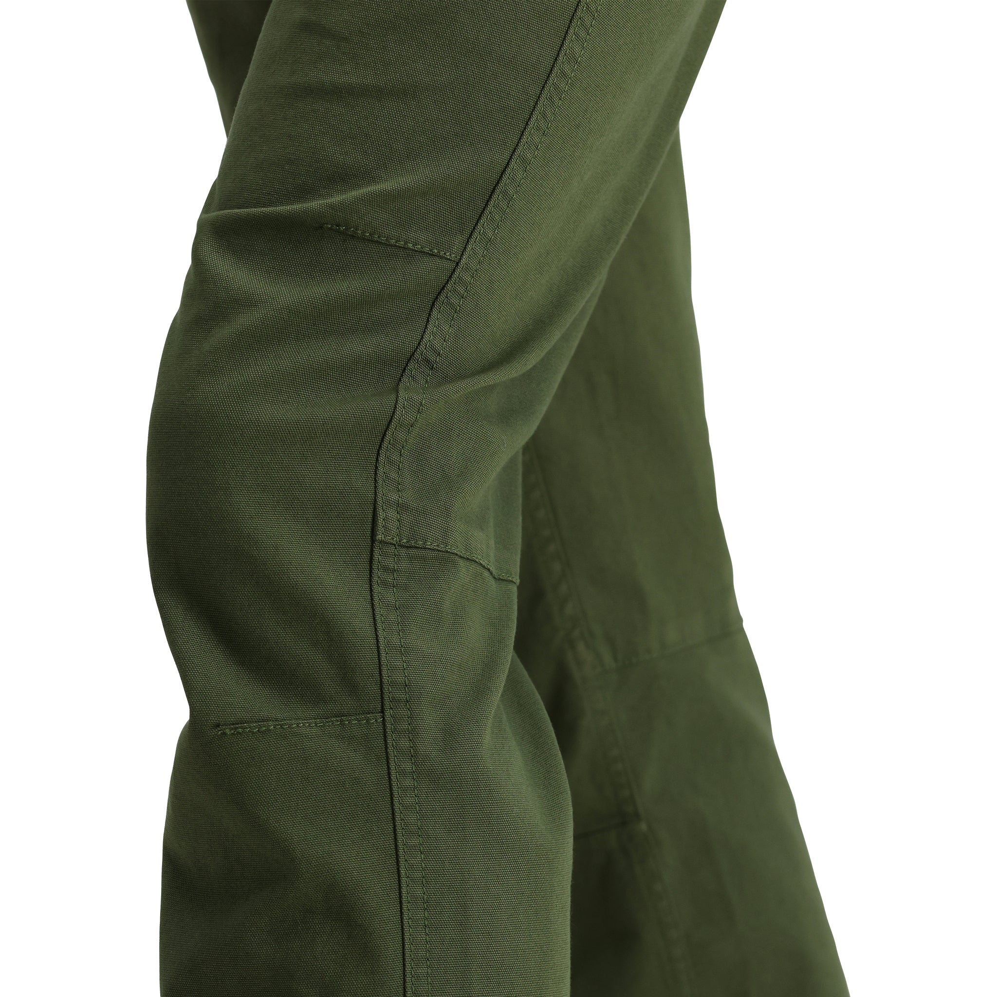 Detailaufnahme der Topo Designs Dirt Hose Classic - Herren in "Olive"