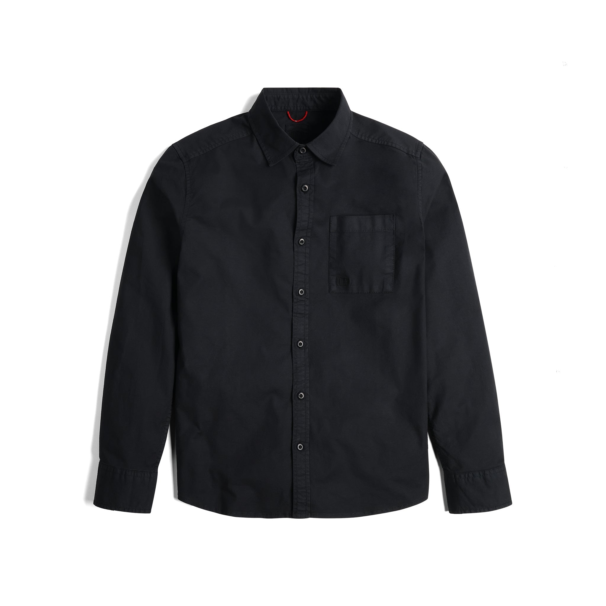 Vorderansicht des Topo Designs Dirt Desert Shirt - Herren  in "Black"