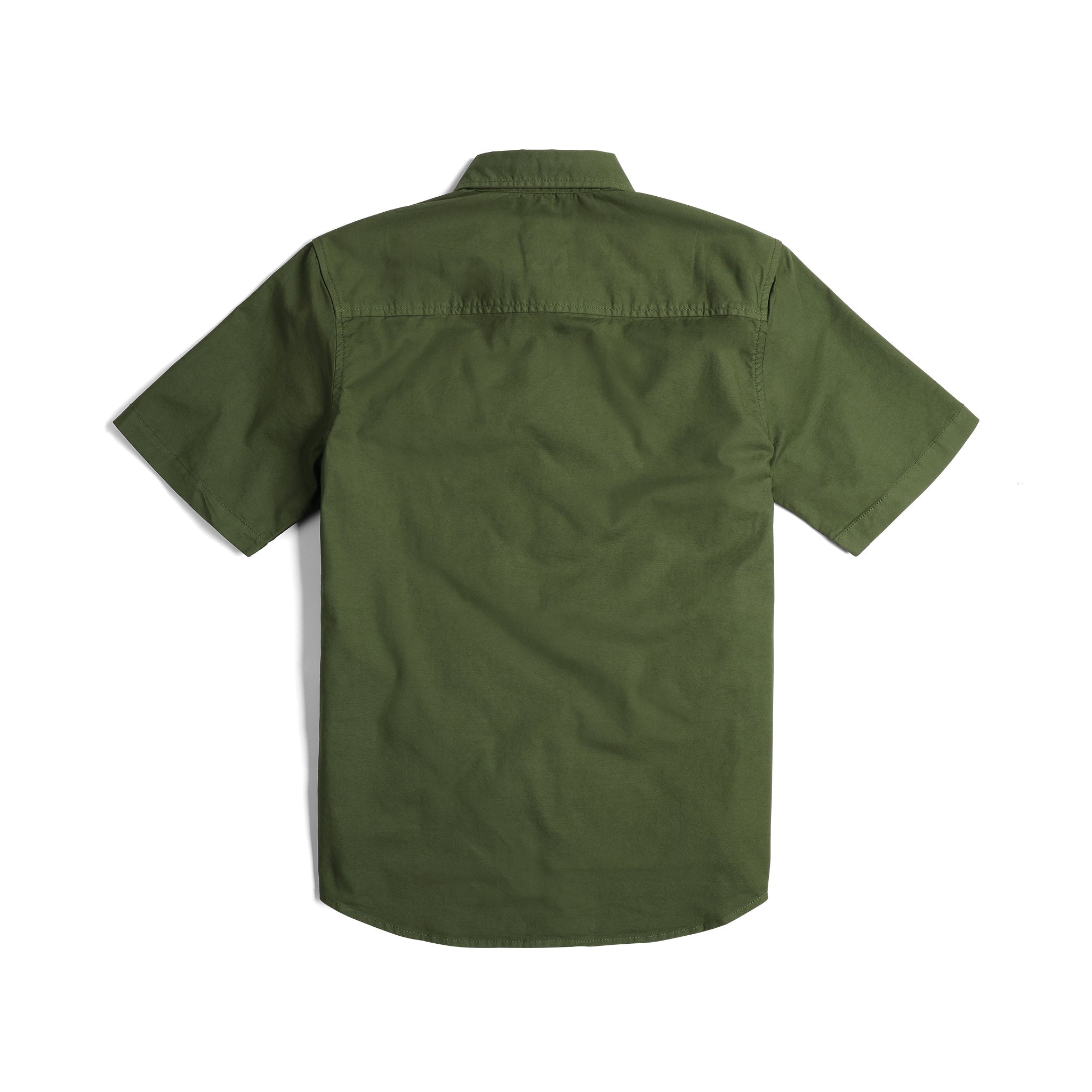 Rückenansicht von Topo Designs Dirt Desert Shirt Ss - Herren in "Olive"