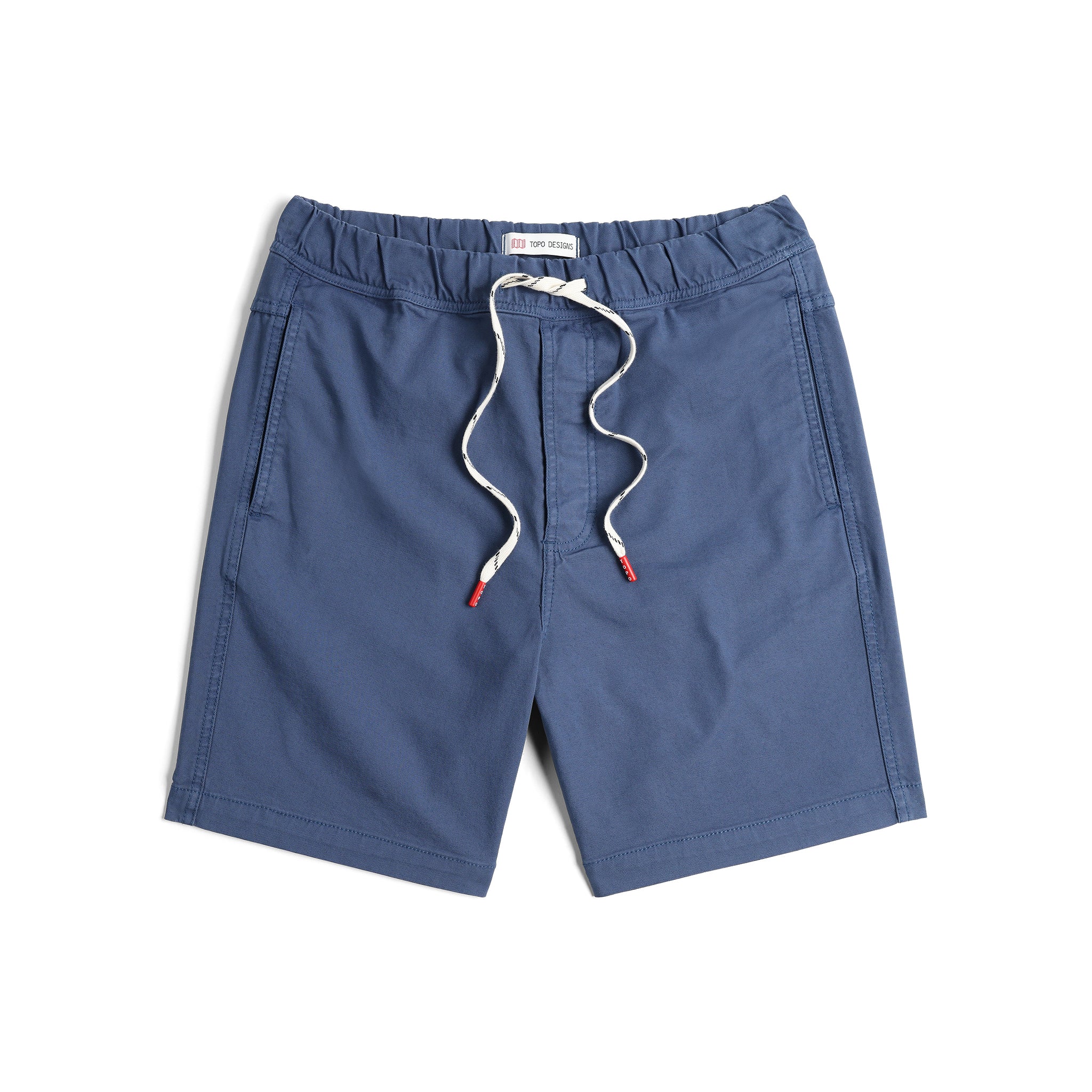 Vorderansicht der Topo Designs Dirt Shorts - Herren in "Dark Denim"