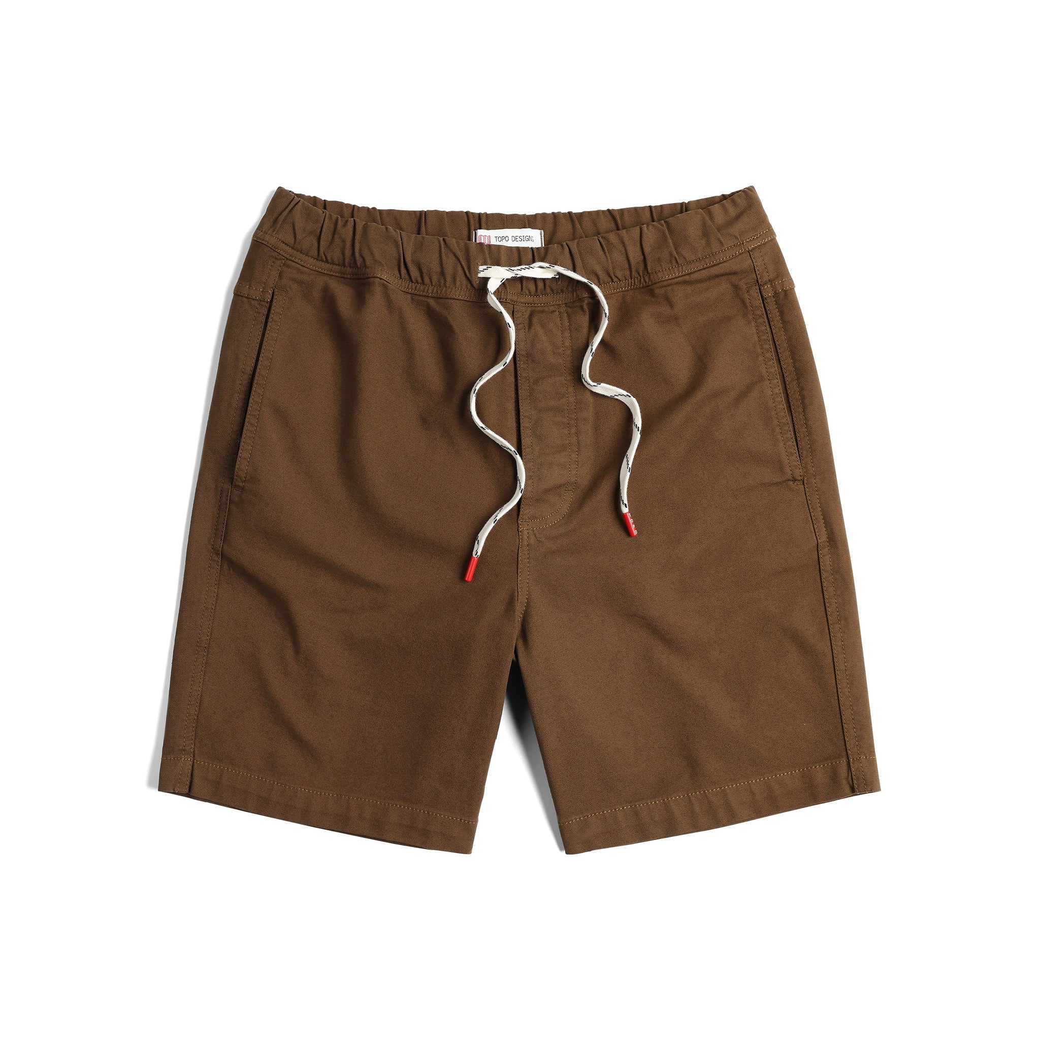 Vorderansicht der Topo Designs Dirt Shorts - Herren in "Desert Palm"