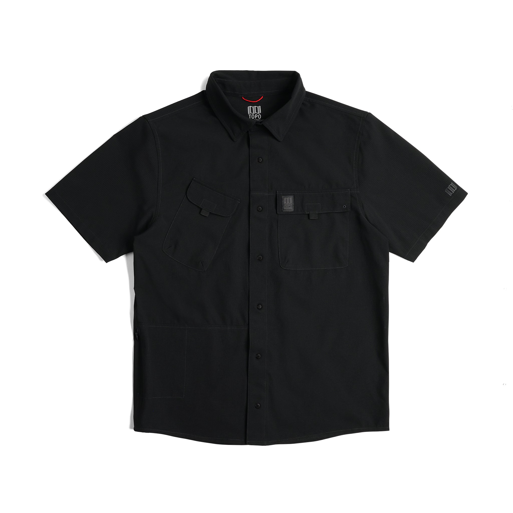 Vorderansicht von Topo Designs Retro River Shirt Ss - Herren in "Schwarz"