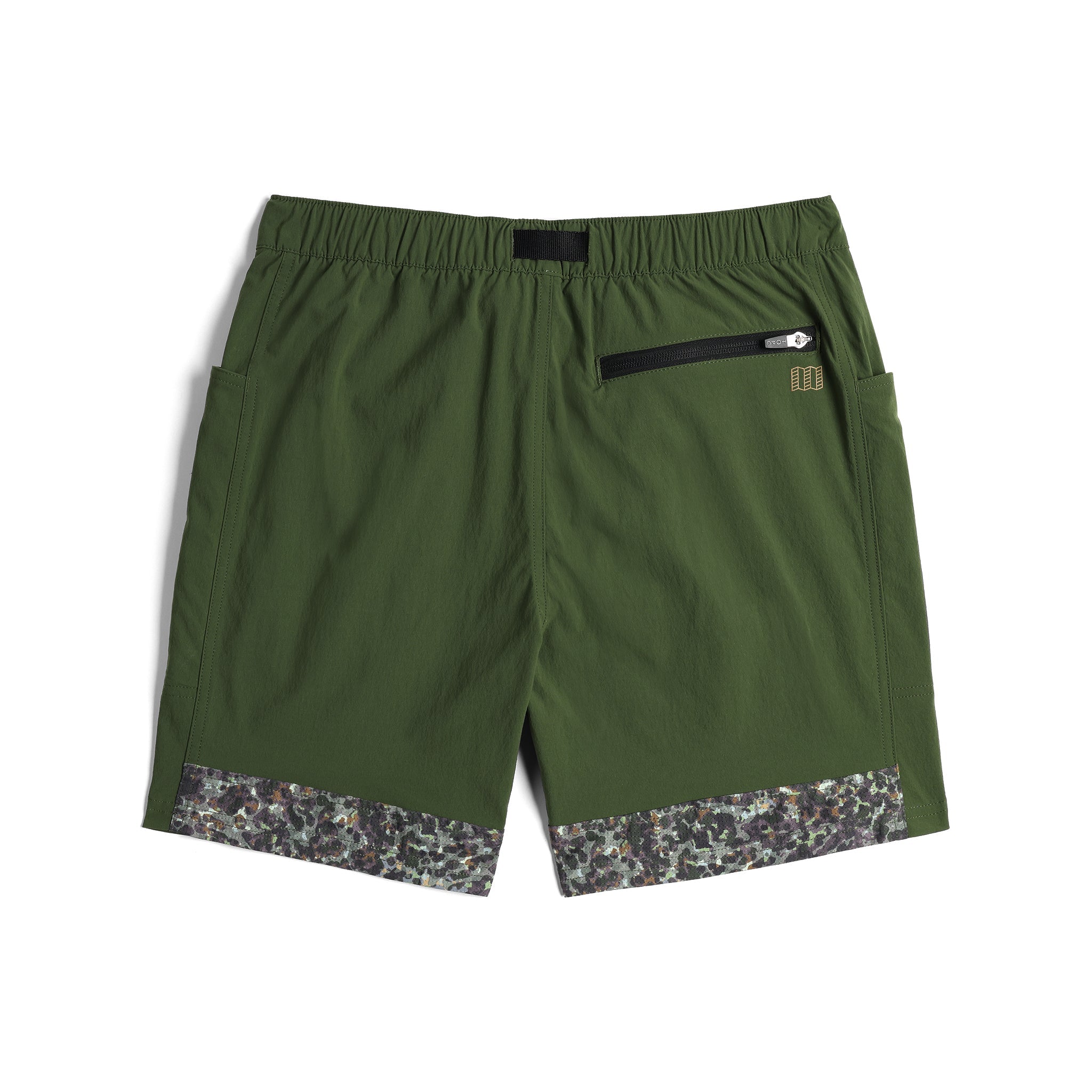 Rückansicht der Topo Designs Retro River Shorts - Herren in "Black / Meteor"