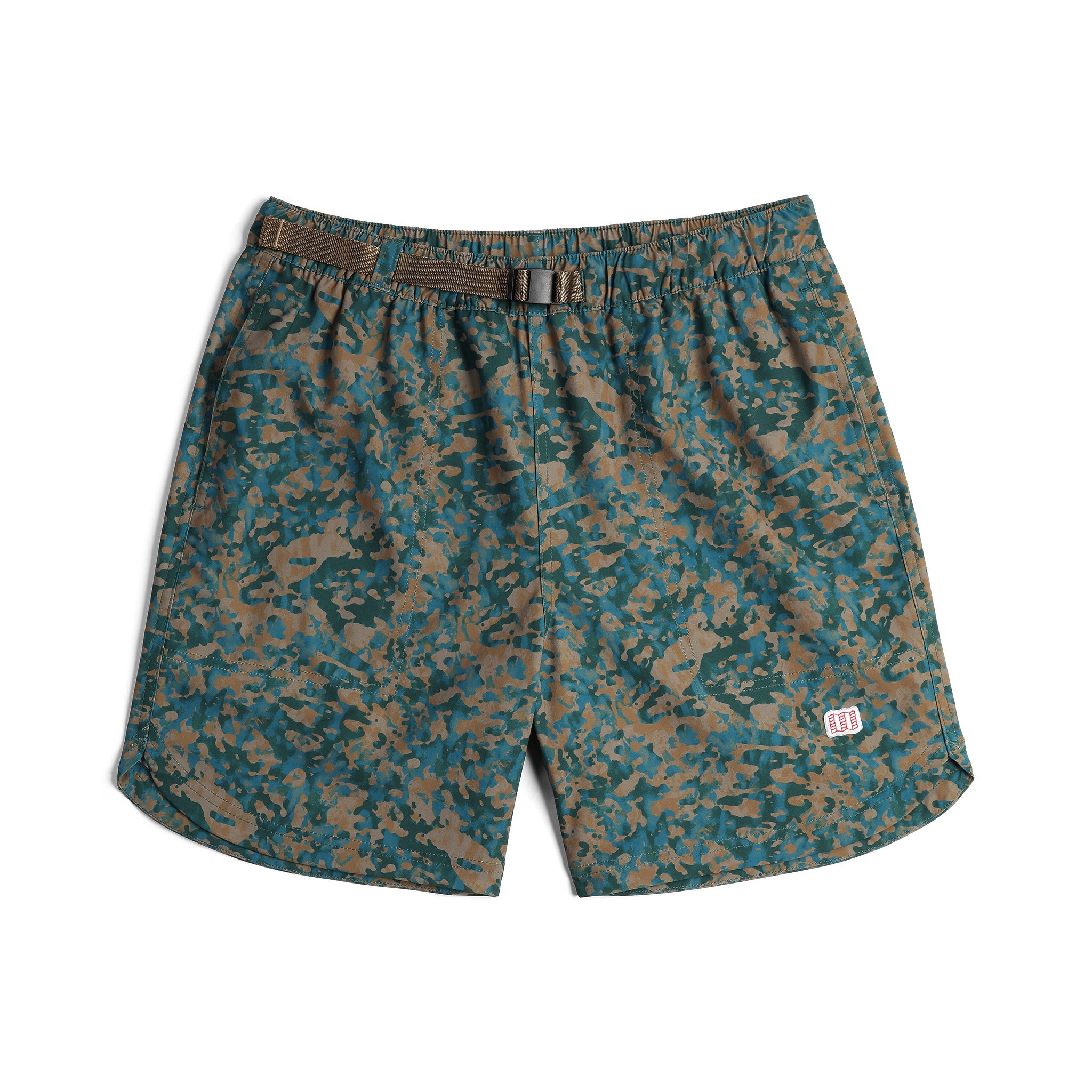 Vorderansicht der Topo Designs River Shorts - Herren in "Sahara Nebula"