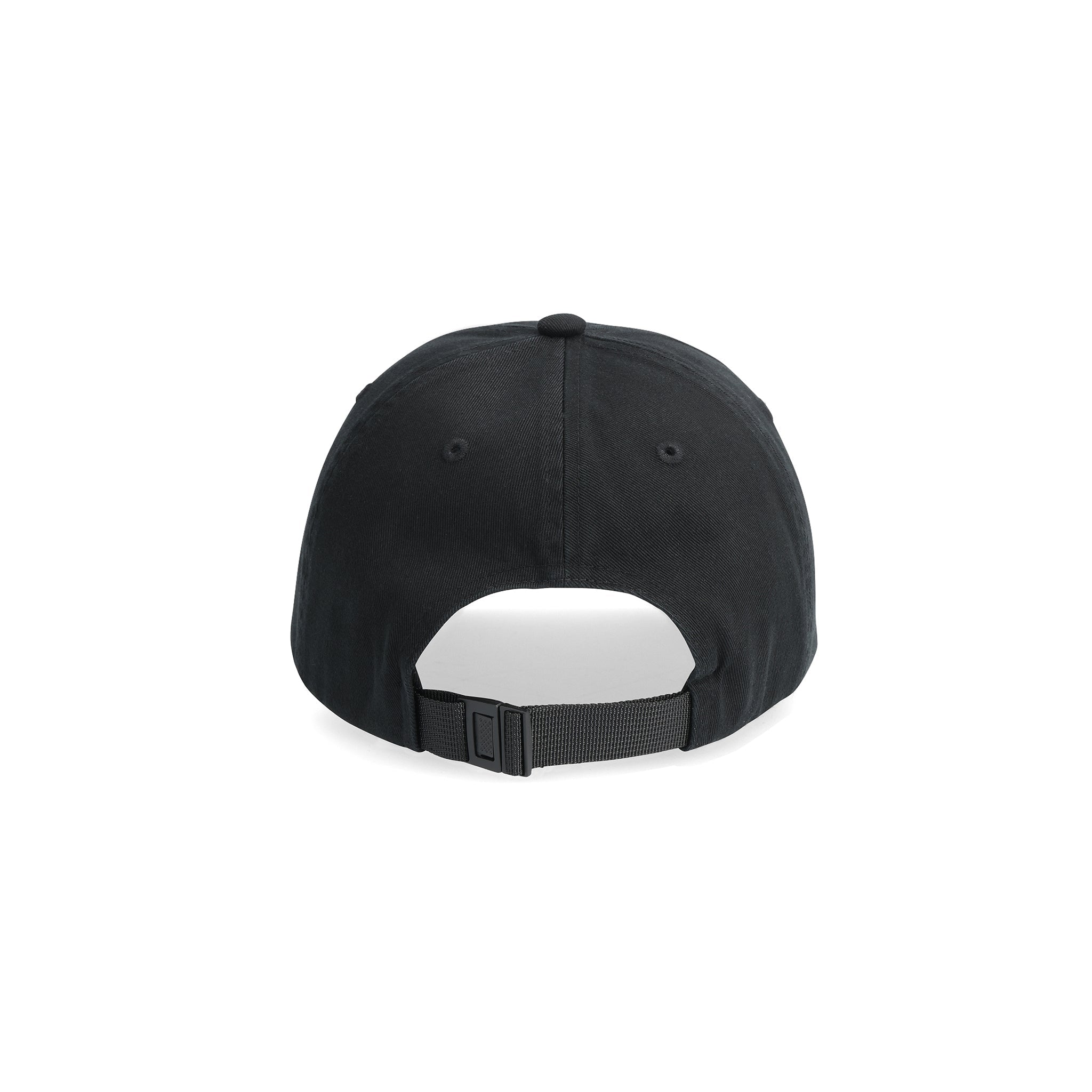 Rückansicht der Topo Designs Dirt Ballcap in "Schwarz"