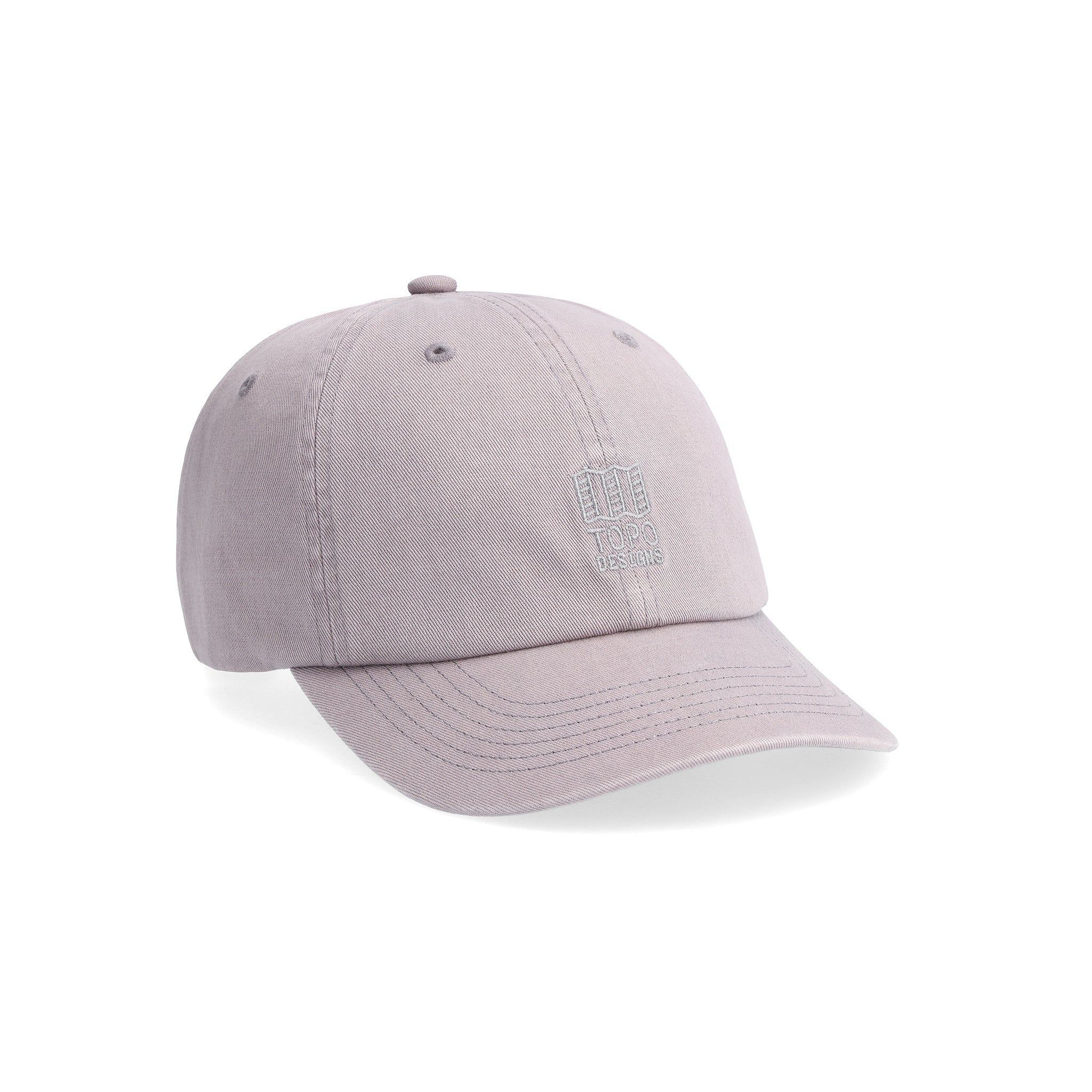 Frontansicht der Topo Designs Dirt Ballcap in "Charcoal"