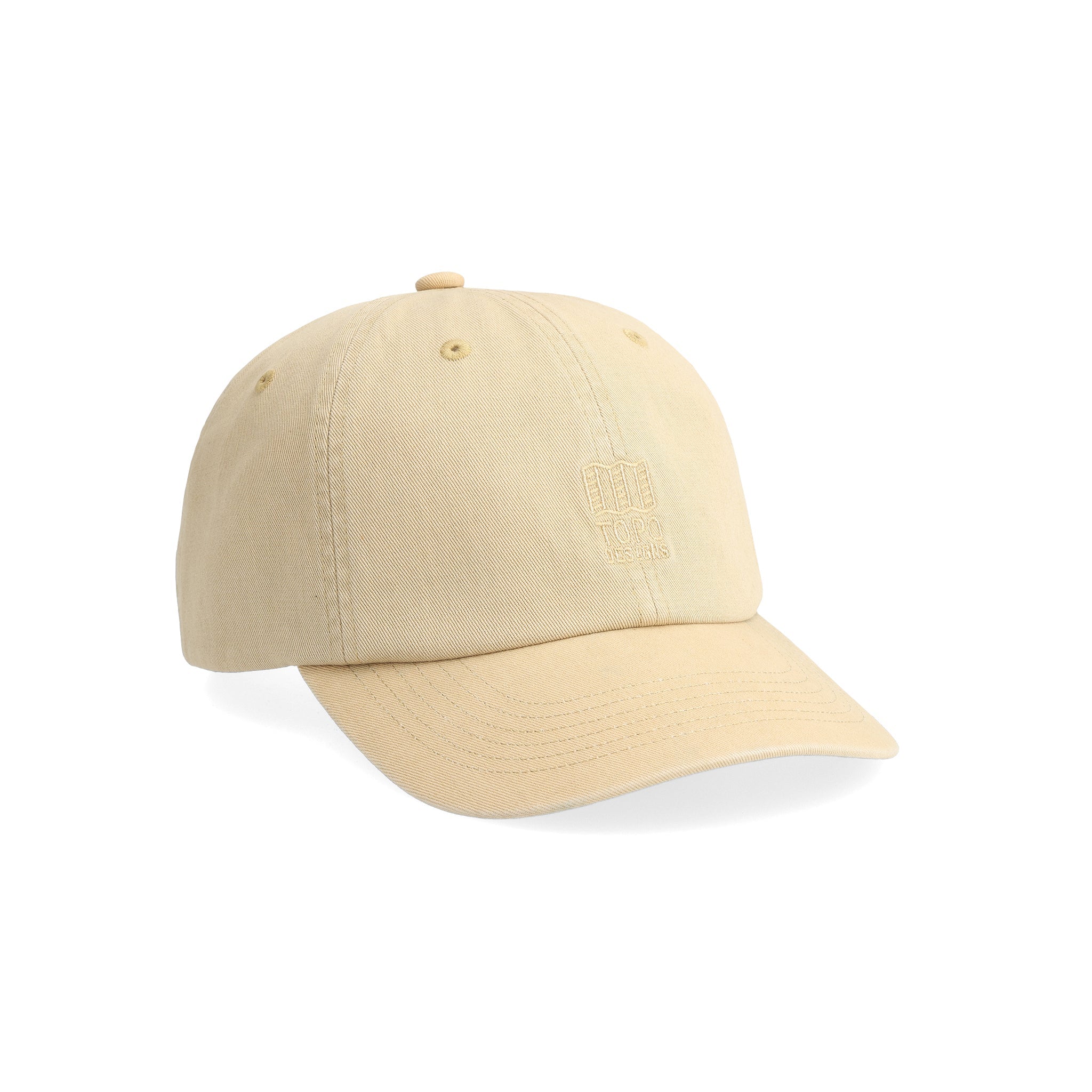 Vorderansicht der Topo Designs Dirt Ballcap in "Sahara"