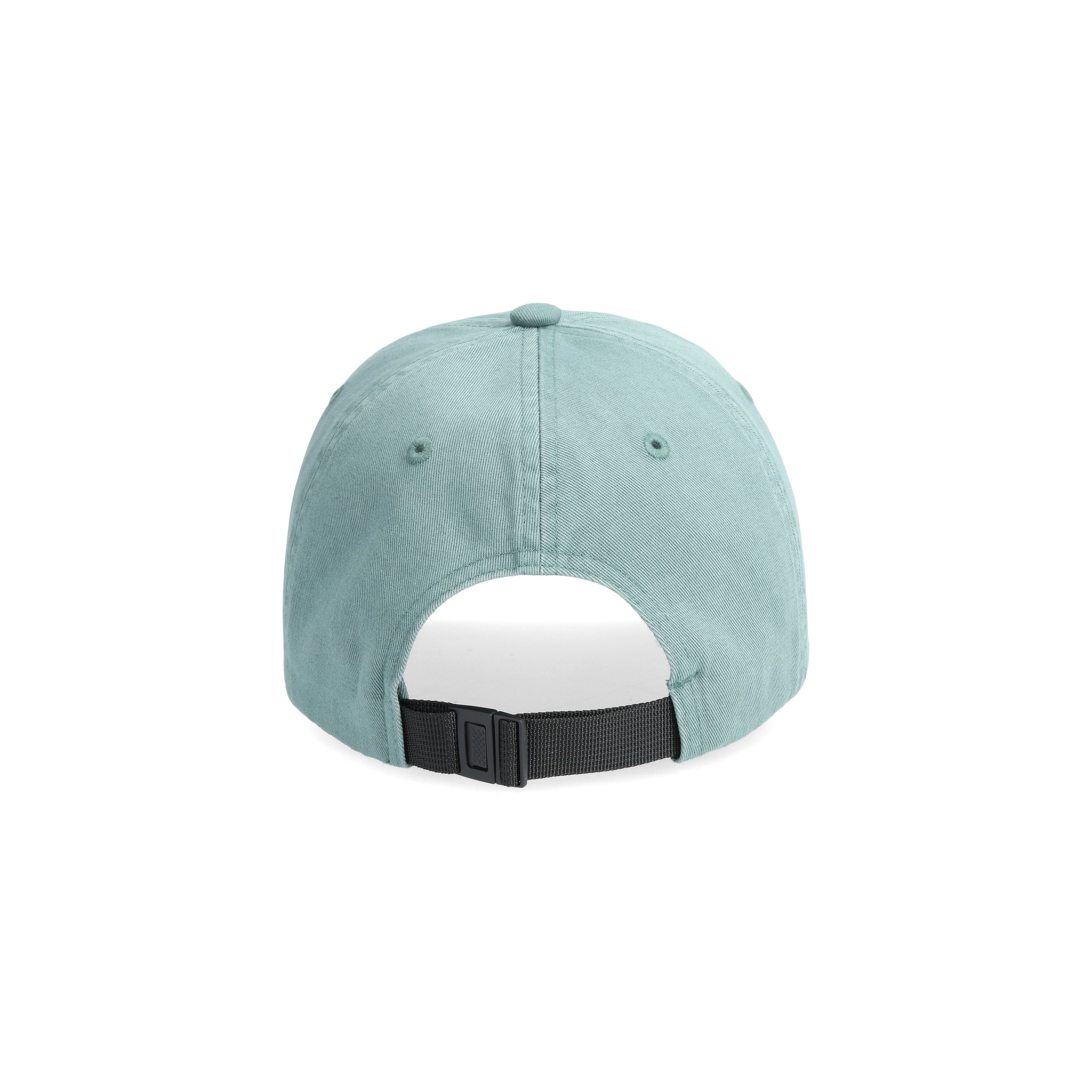 Rückansicht der Topo Designs Dirt Ballcap in "Sea Pine"