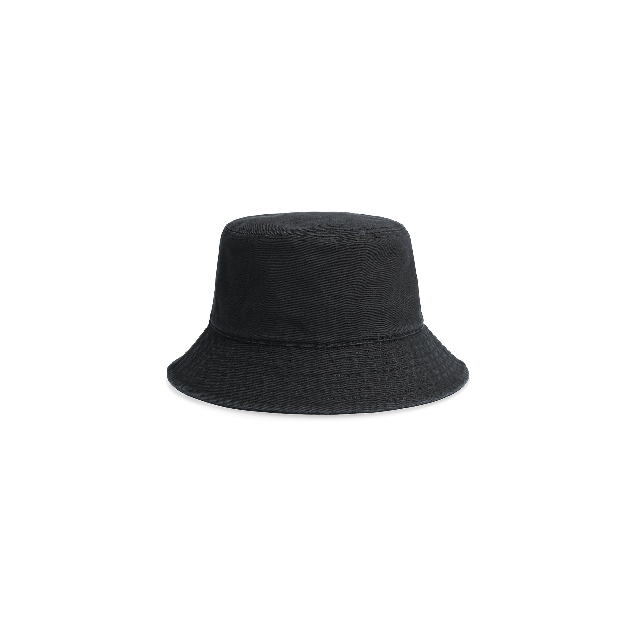 Rückansicht des Topo Designs Dirt Bucket Hat in "Black"