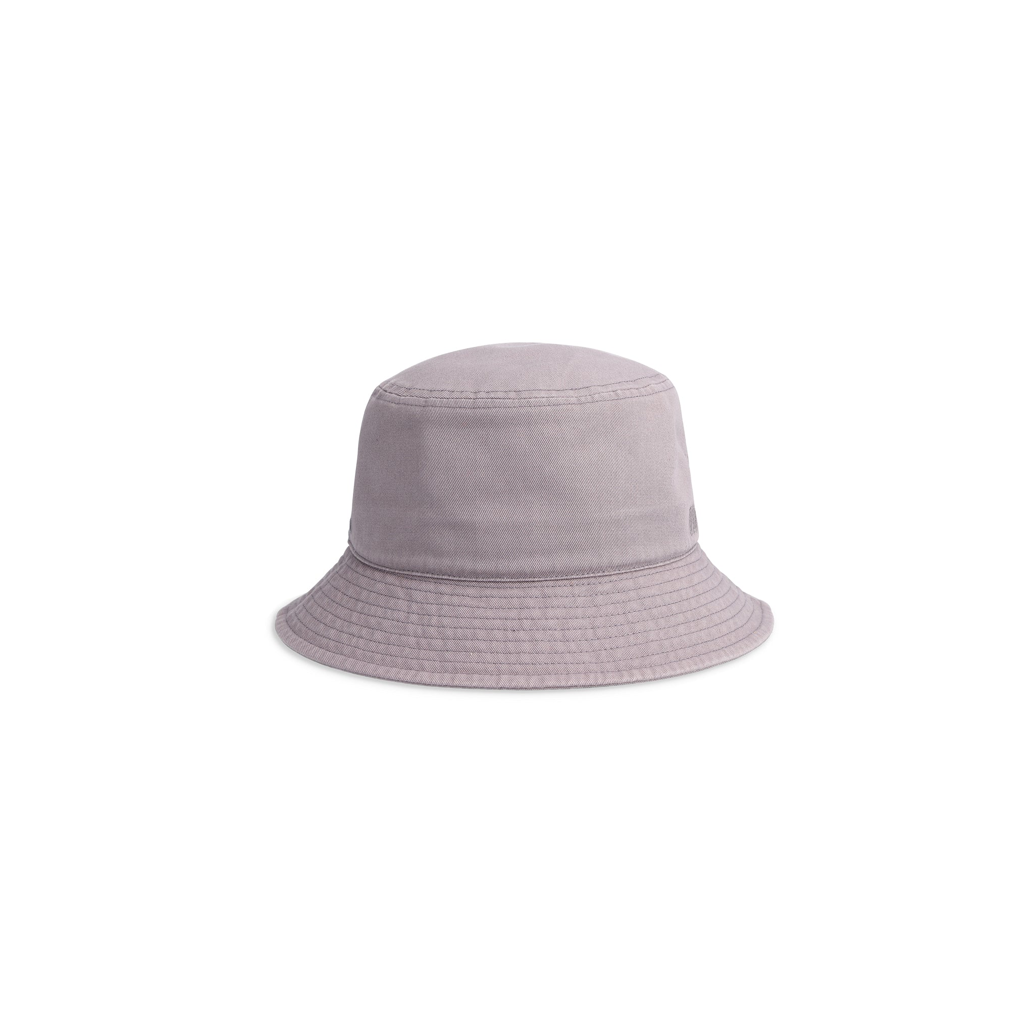 Rückansicht des Topo Designs Dirt Bucket Hat in "Charcoal"