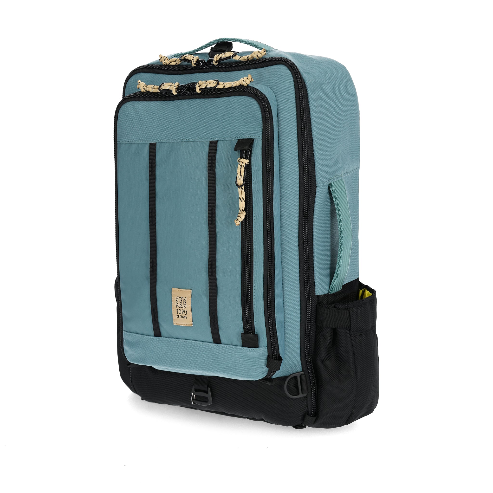 Vorderansicht der Topo Designs Global Travel Bag 30L in "Sea Pine"